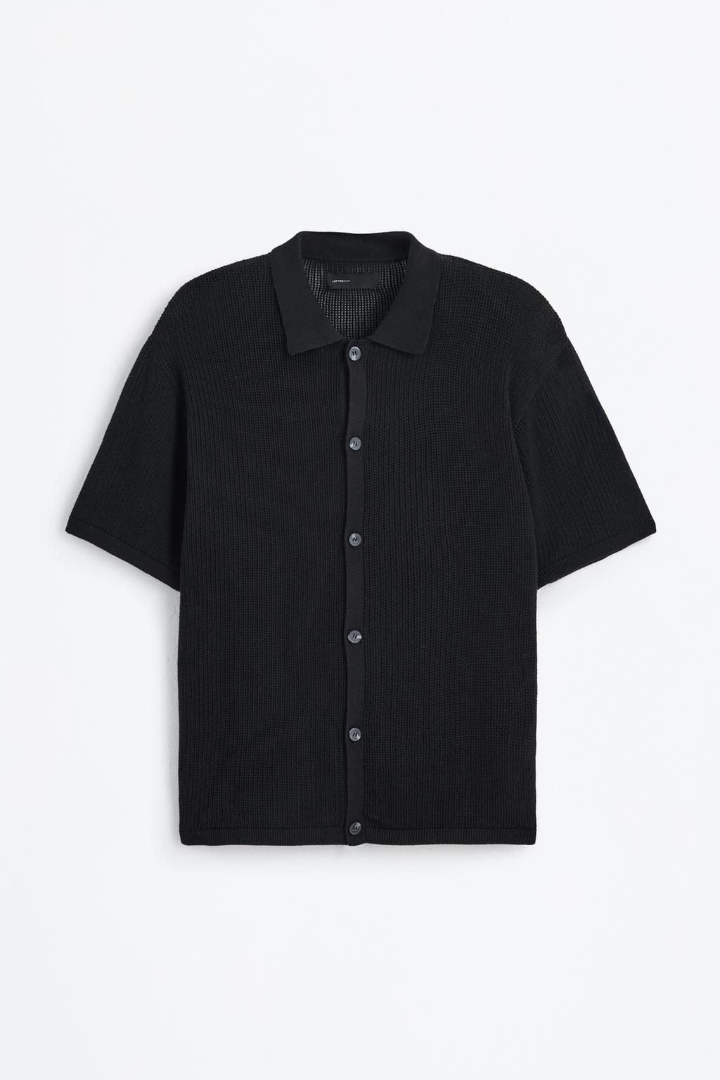 Textured boxy fit shirt