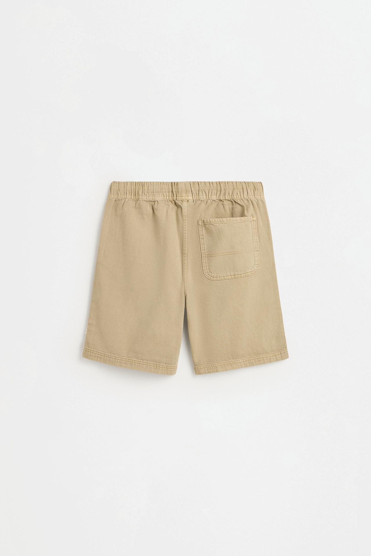 Denim Bermuda joggers — PALE OCHRE
