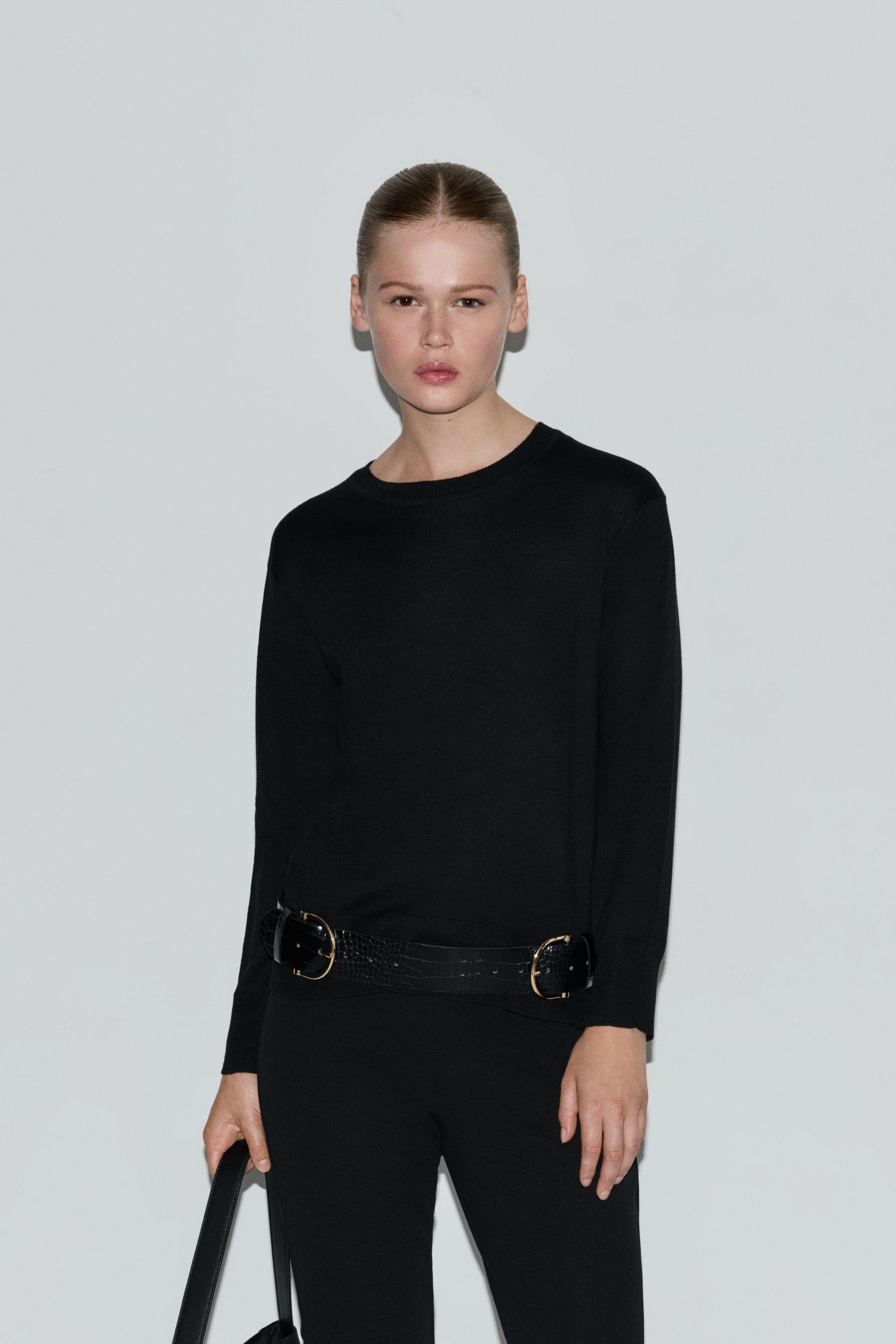 Jersey punto cuello redondo