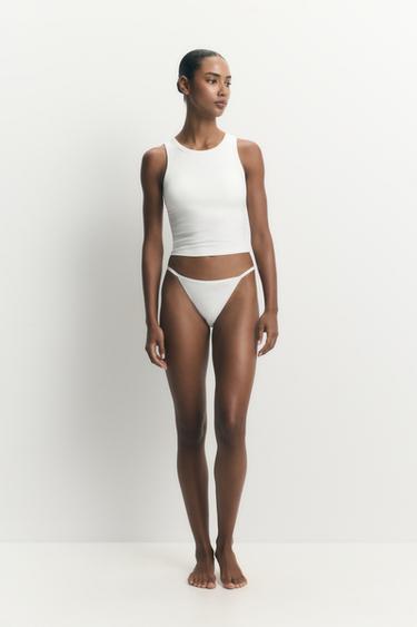 Top with built-in bra — WHITE 2