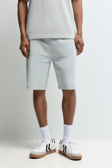 Tracksuit Bermuda shorts — PALE BLUE 2