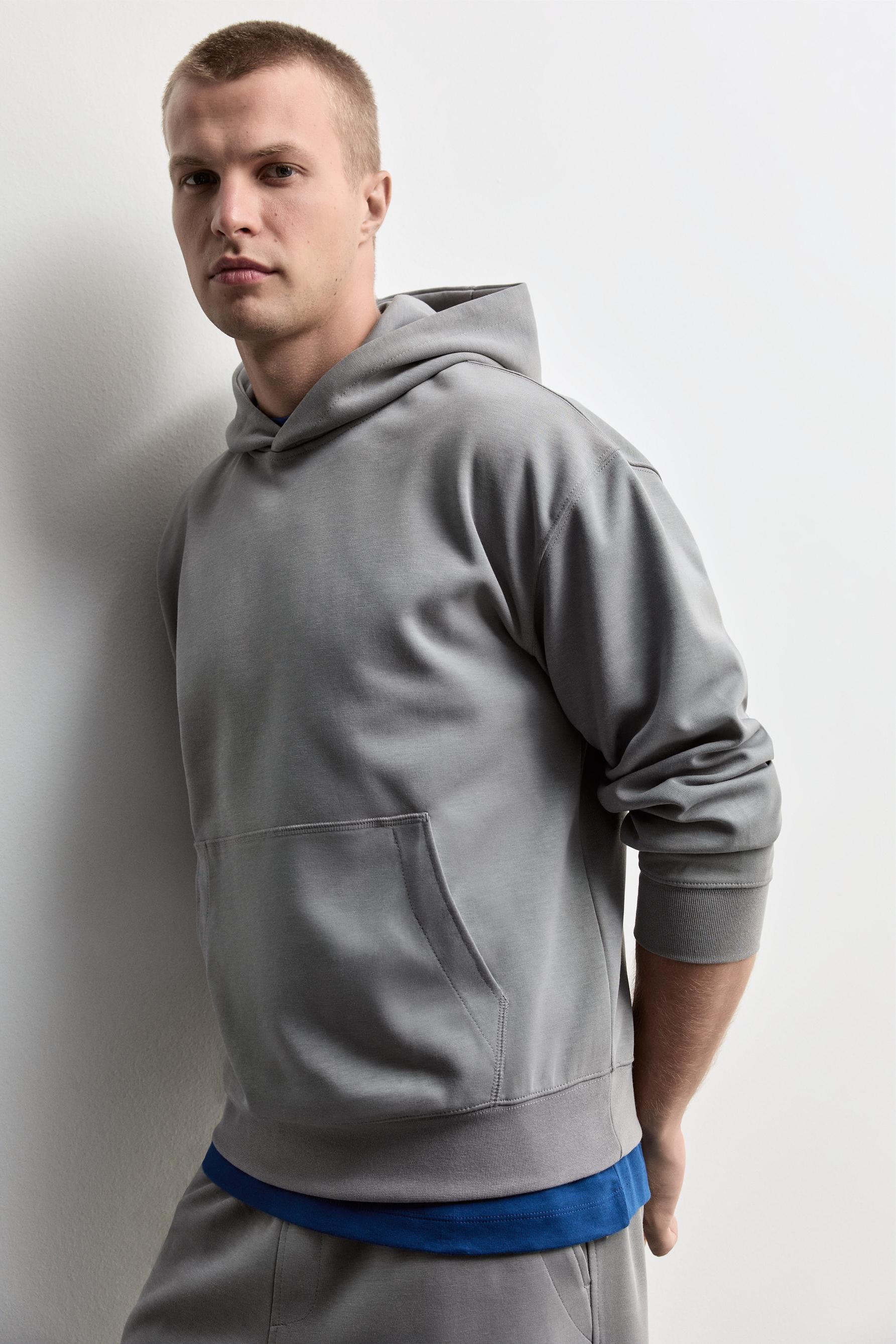 Interlock hoodie — MEDIUM GREY