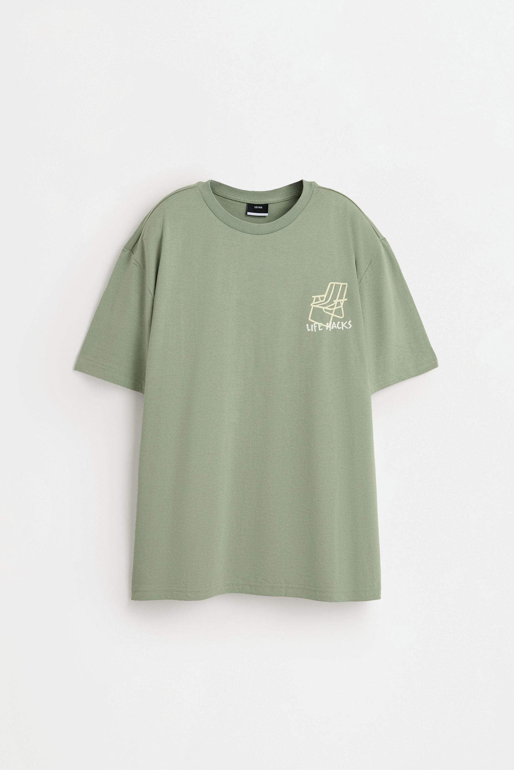 Printed T-shirt — BILLIARD GREEN