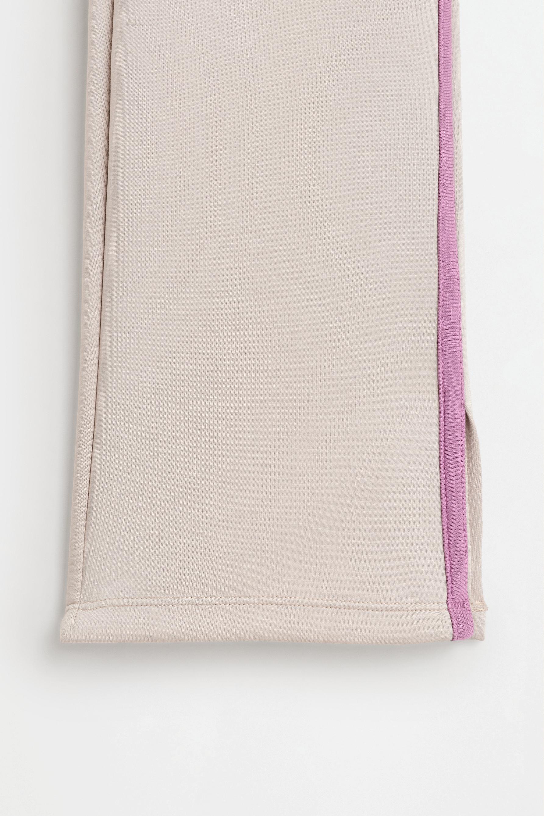 Flared sports leggings — LIGHT BEIGE