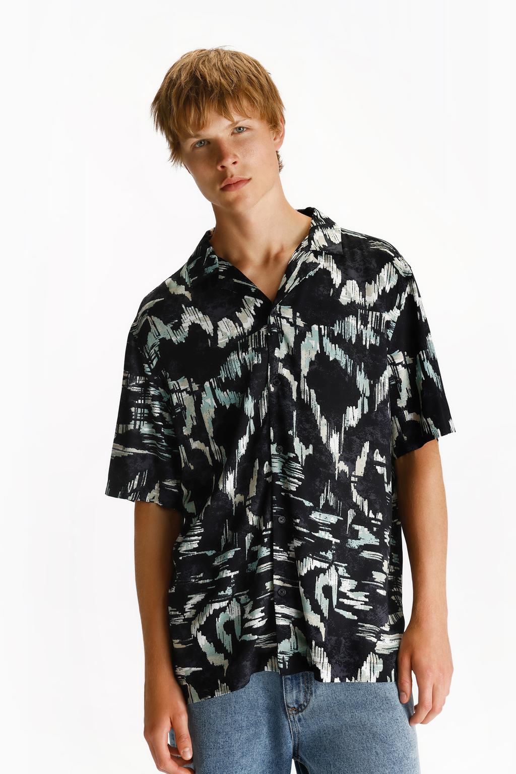 Camisa resort estampada