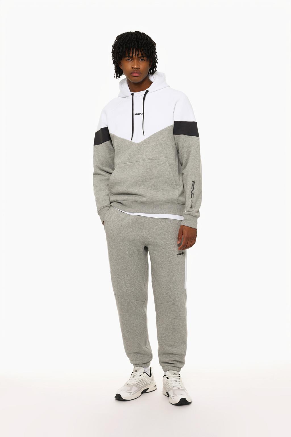 Relaxed colour block tracksuit trousers