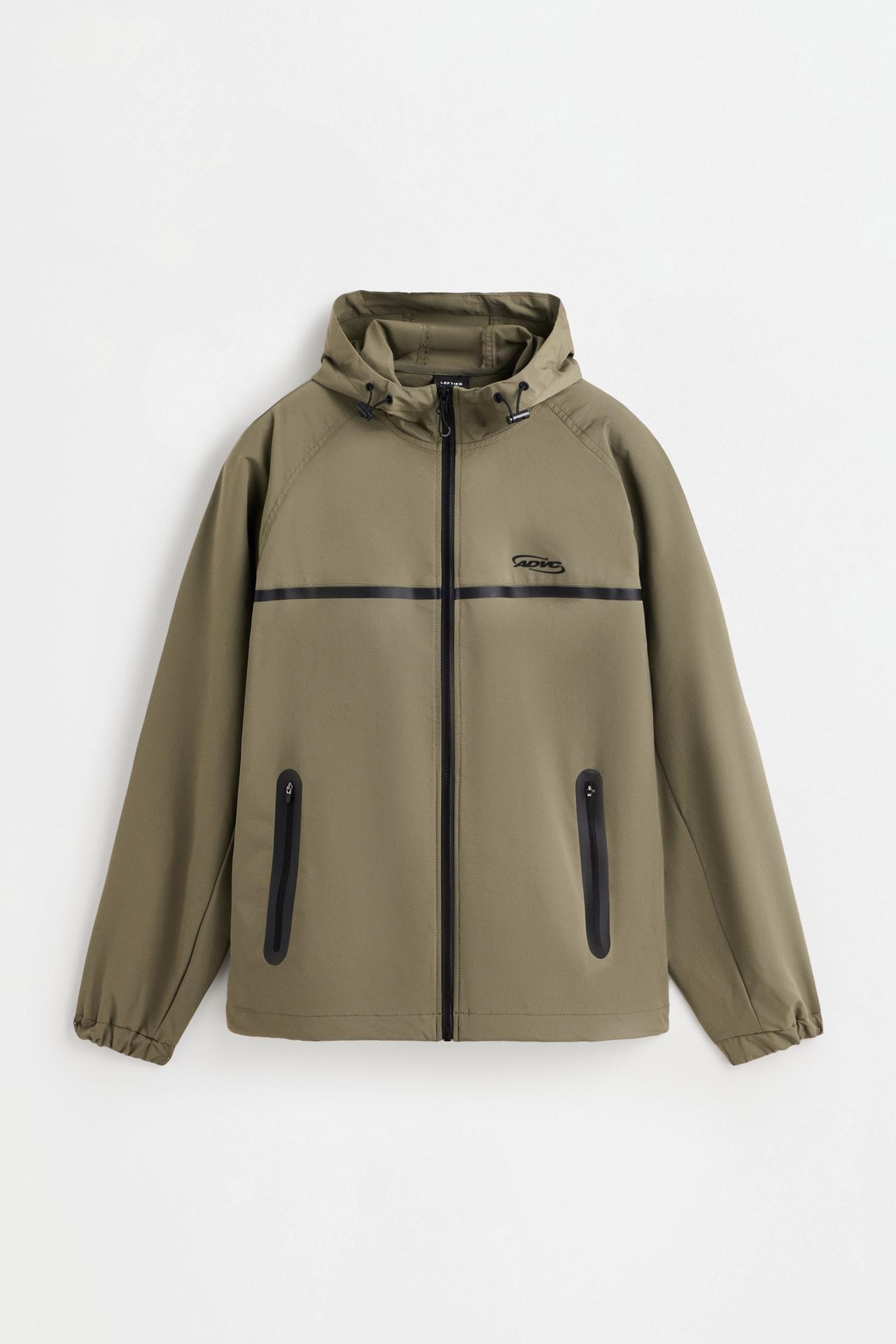Windbreaker with pockets — DARK KHAKI