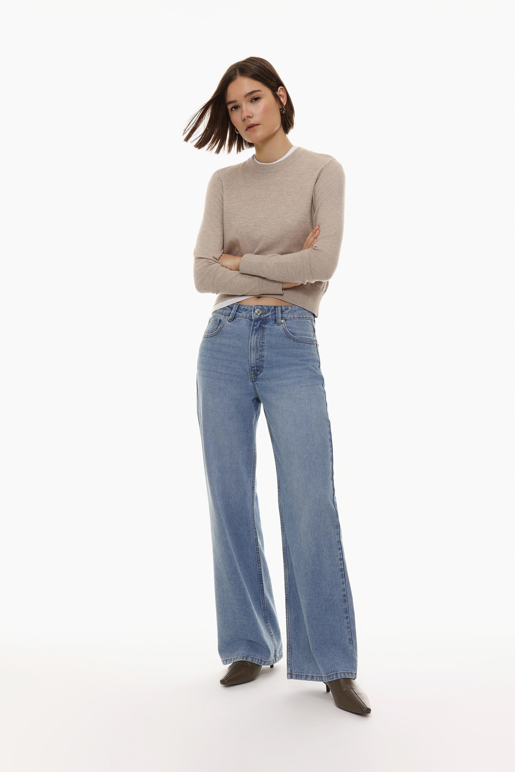 Wide-leg jeans Woman Lefties UAE Dubai/Sharjah/Ajman/UAQ