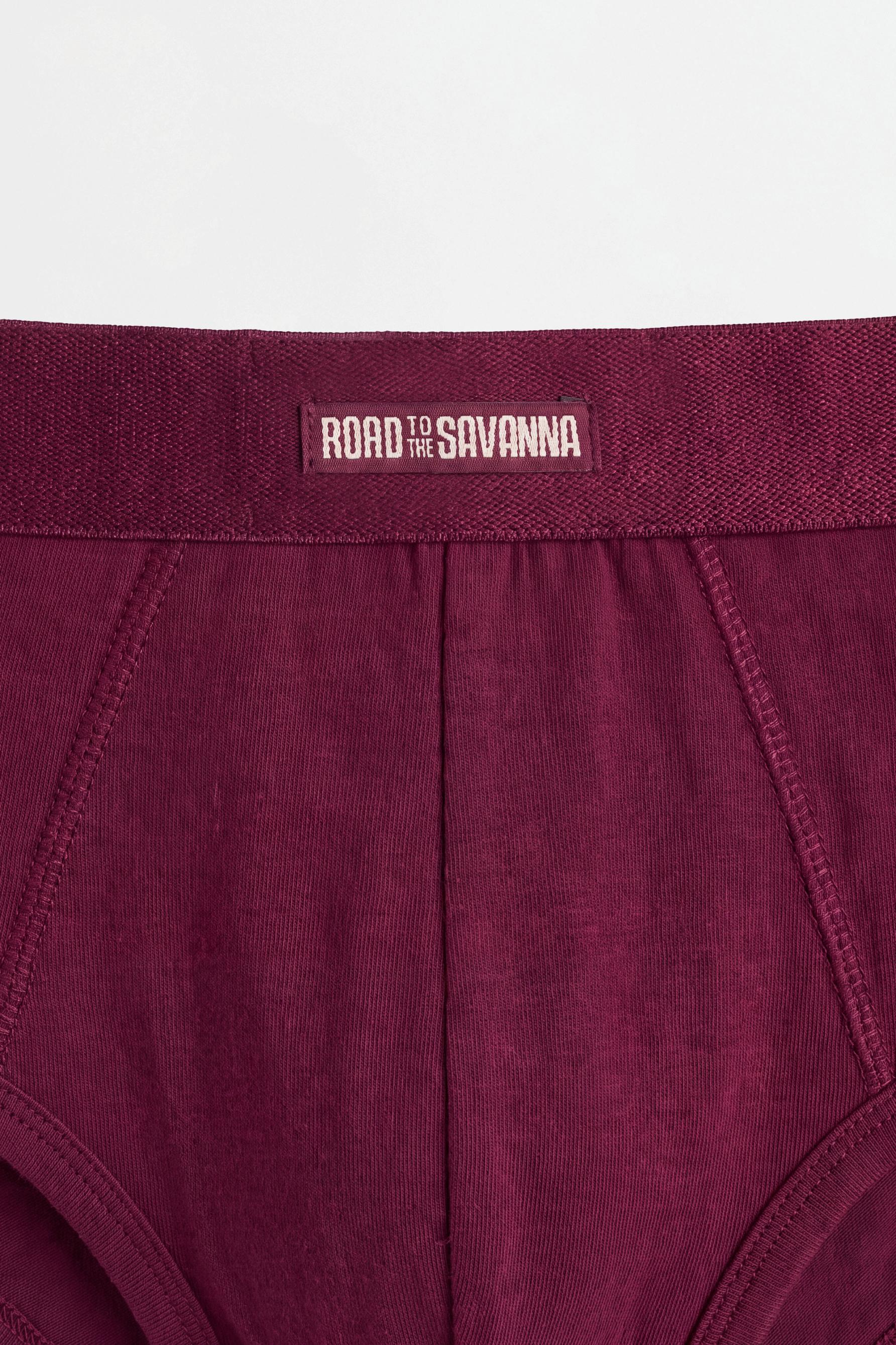 Contrast briefs (5-pack) — RUSSET