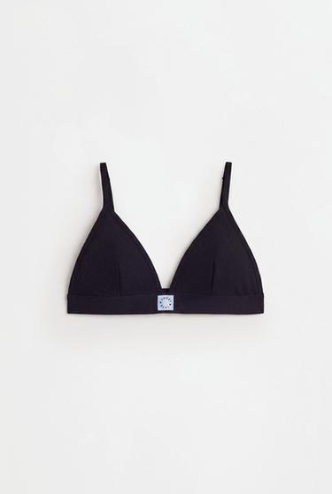 Seamless triangle top — BLACK 6
