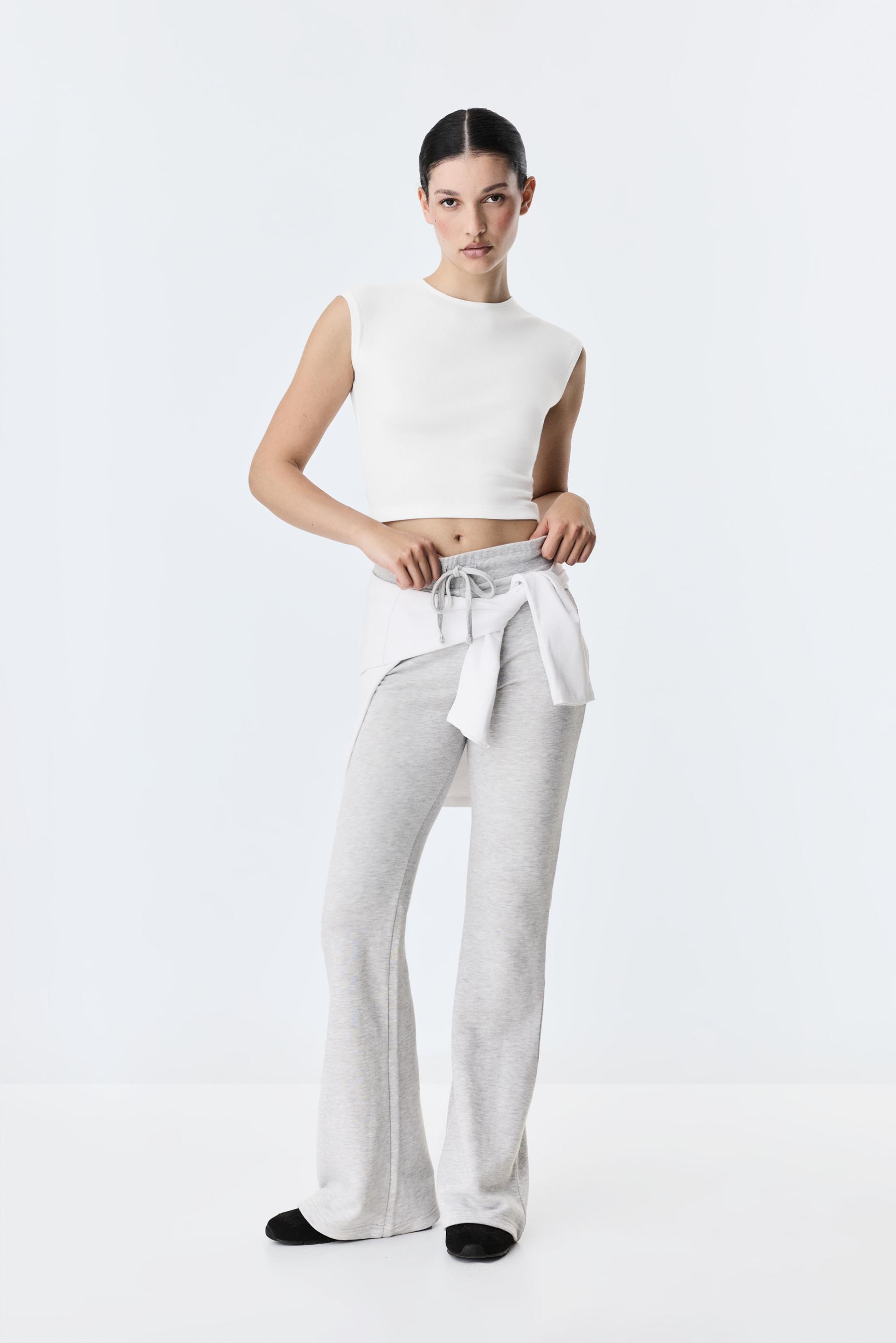 Cropped T-shirt — WHITE