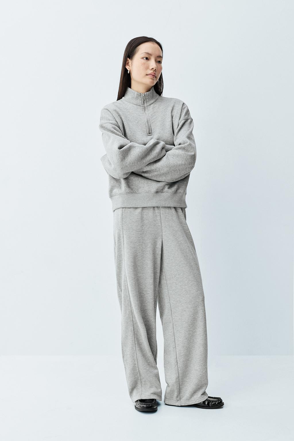 Basic wide-leg trousers