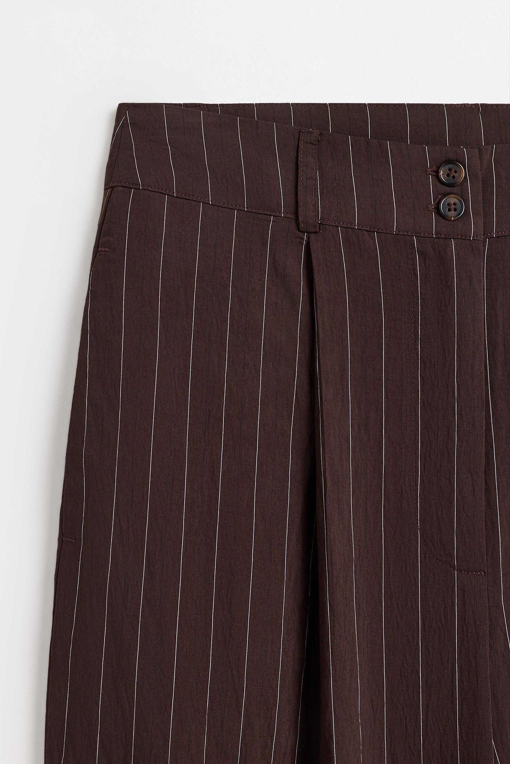 Flowing trousers — DARK BROWN