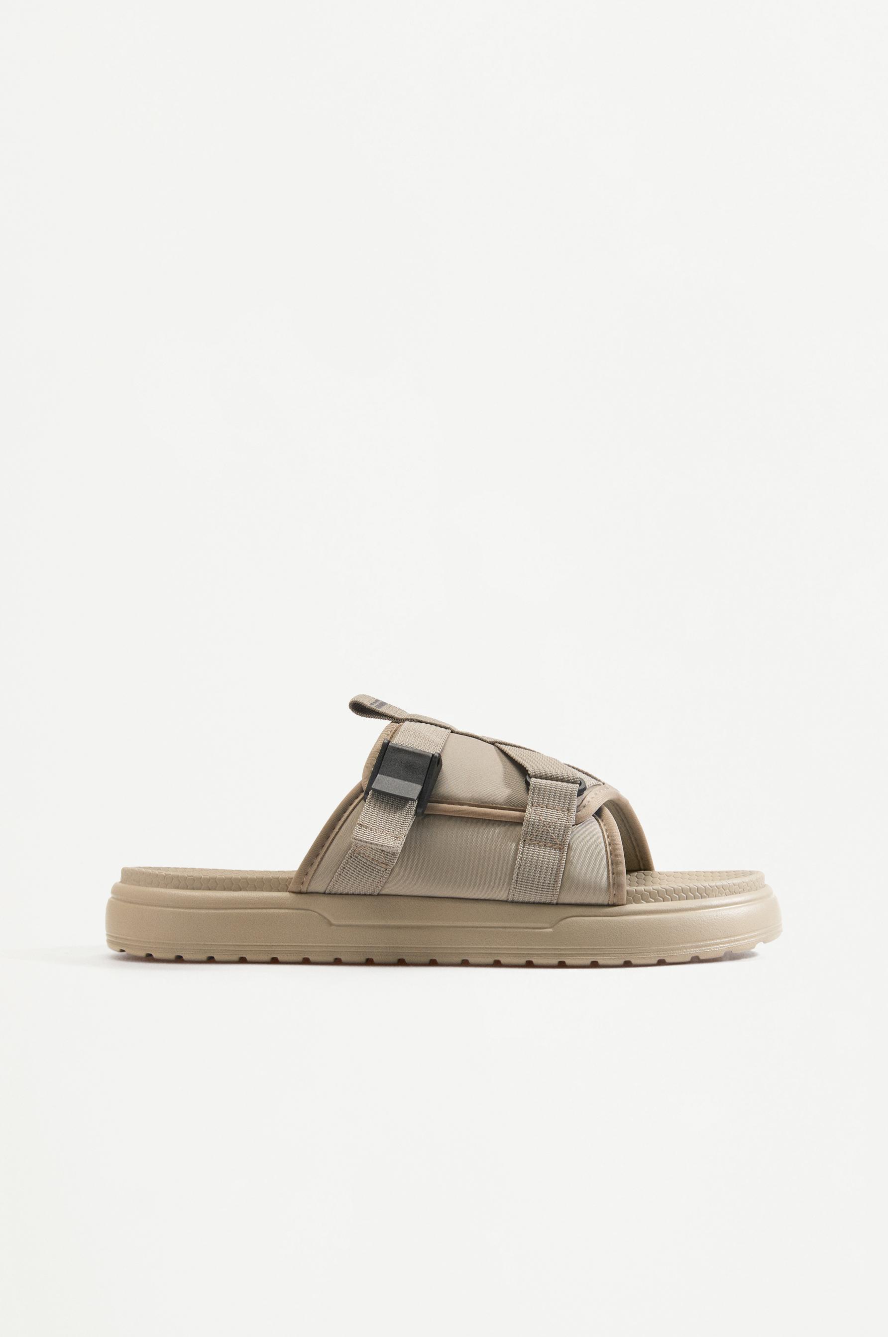 Men's technical pool sandals — BEIGE