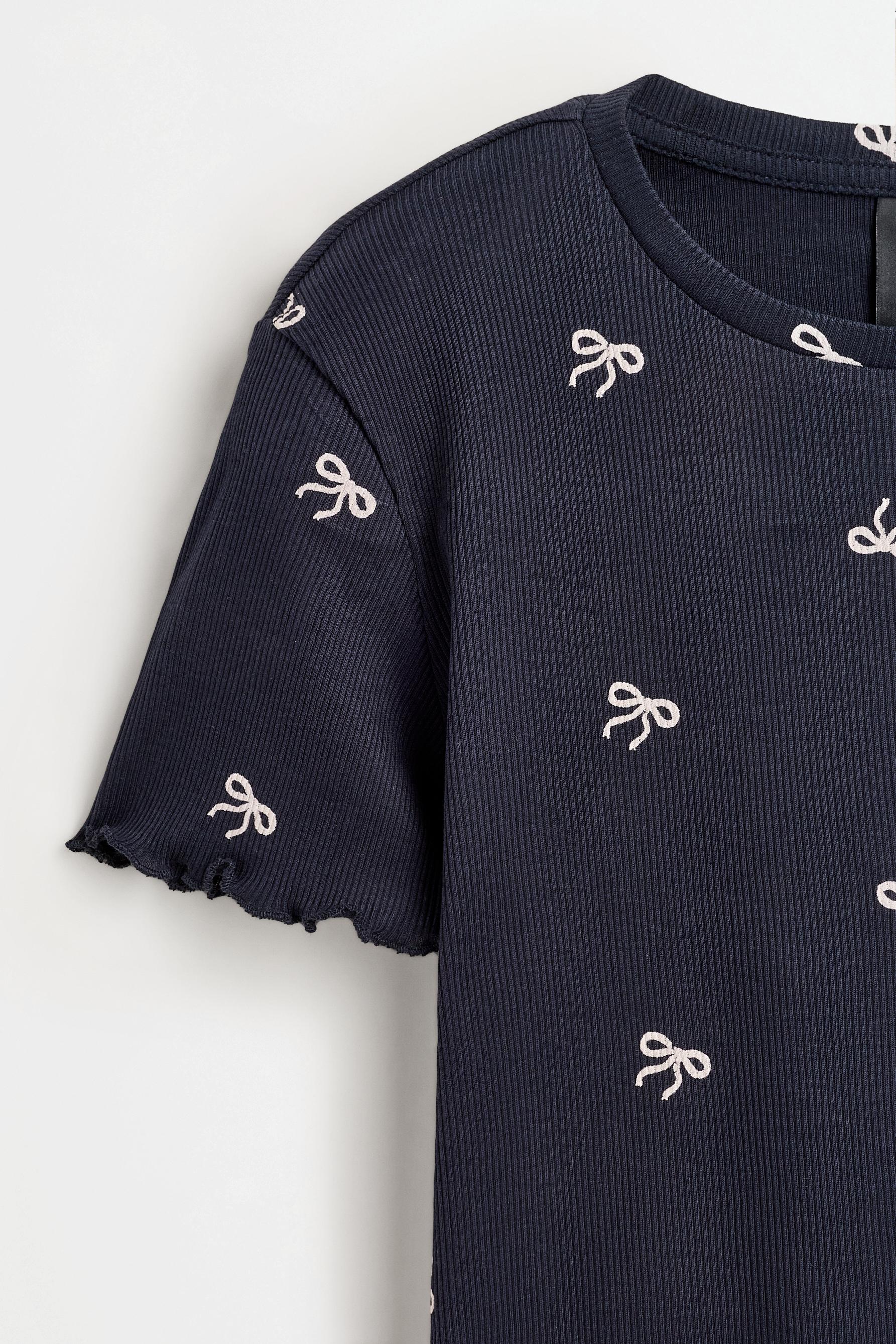Long printed pyjamas — NAVY