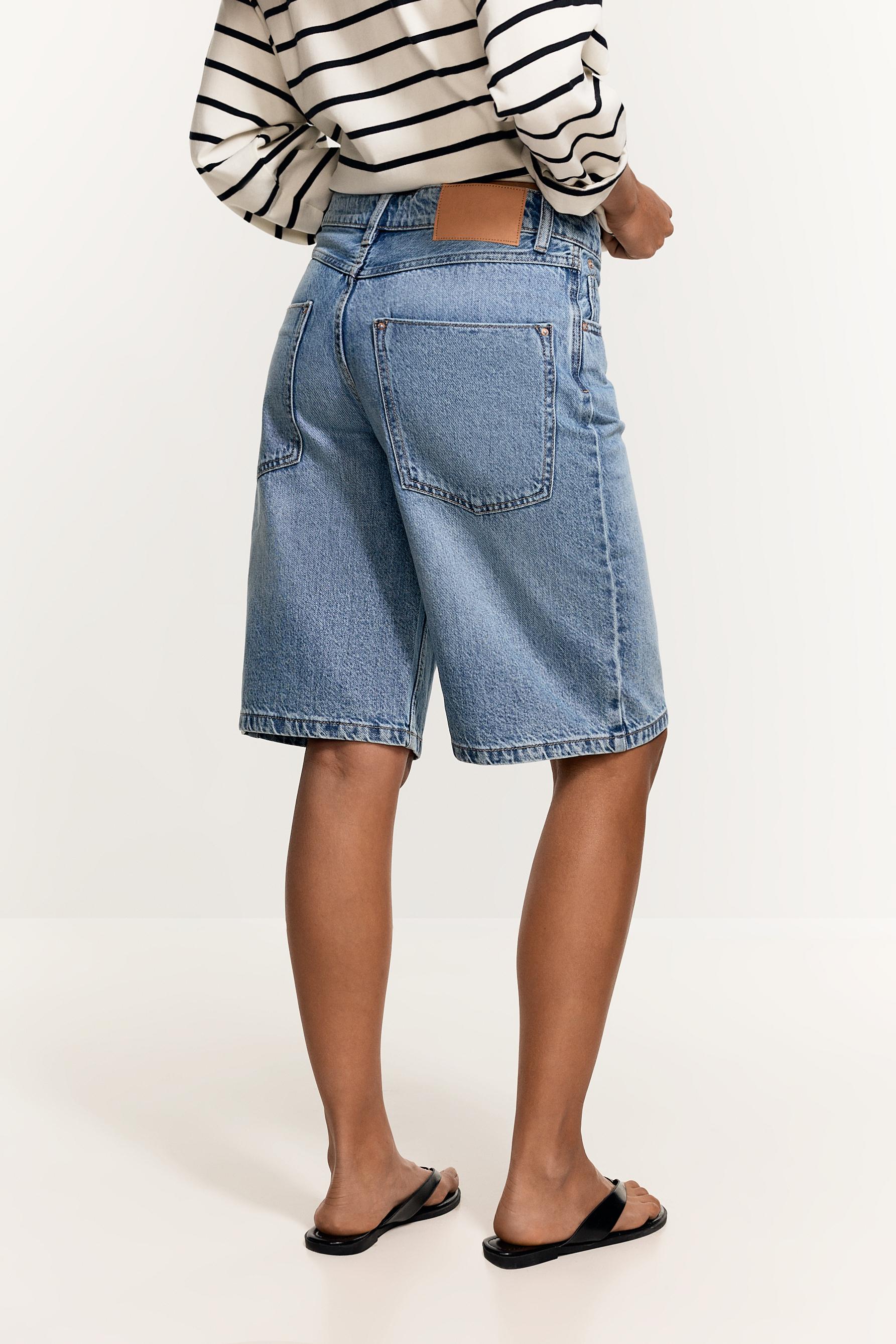 Denim Bermuda shorts — PALE INDIGO