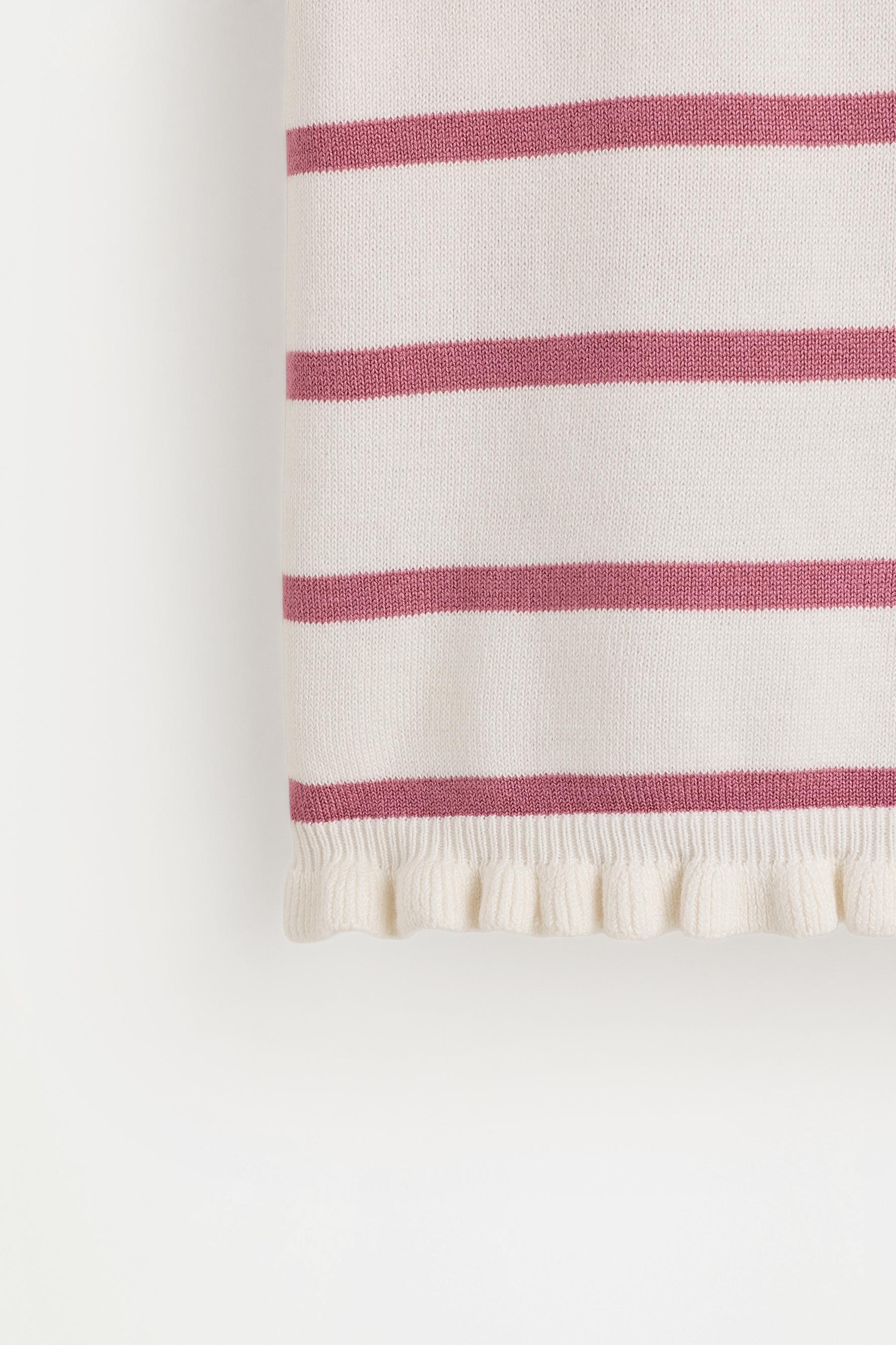 Ruffled hem top — PINK