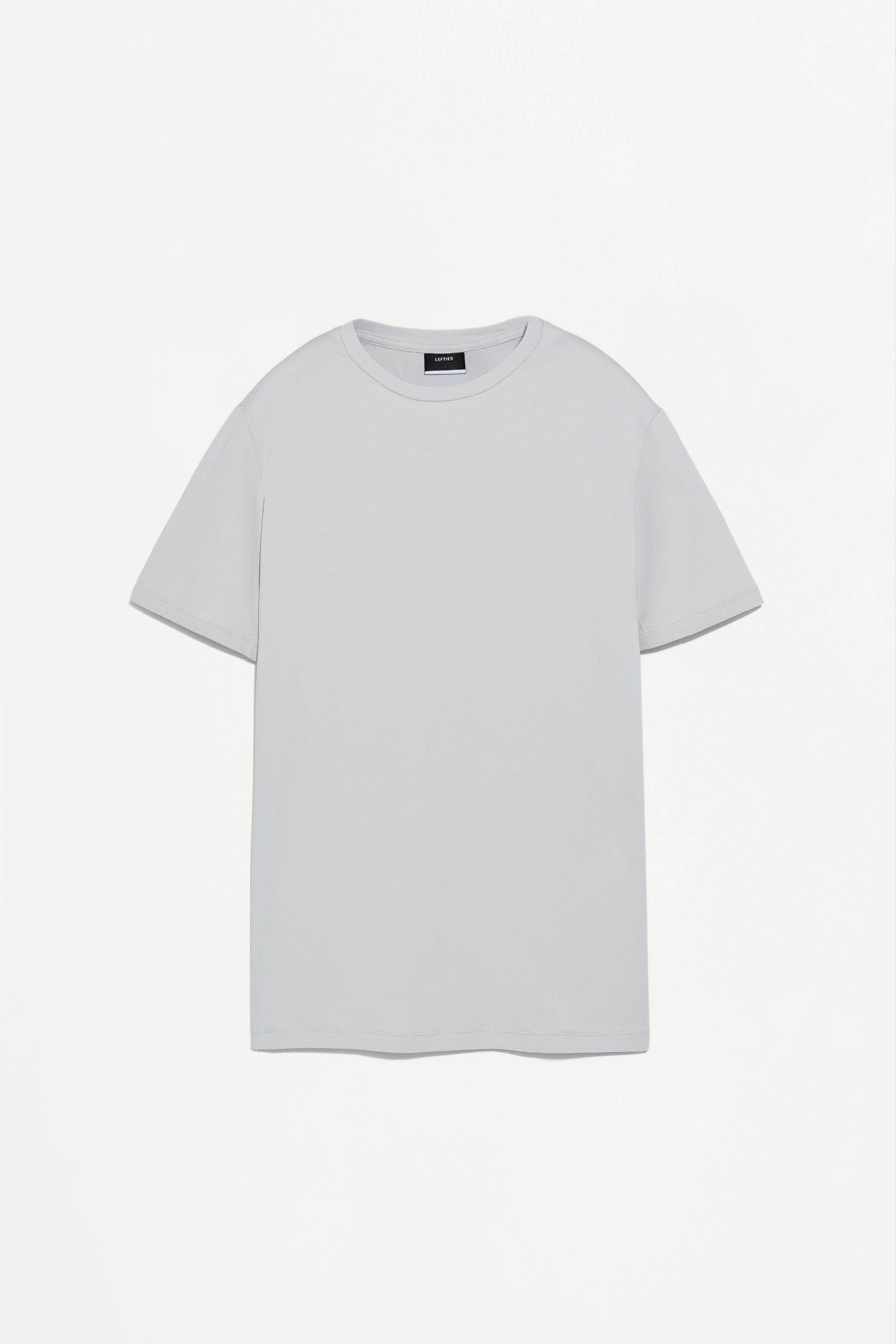 Soft slim fit T-shirt — PALE BLUE