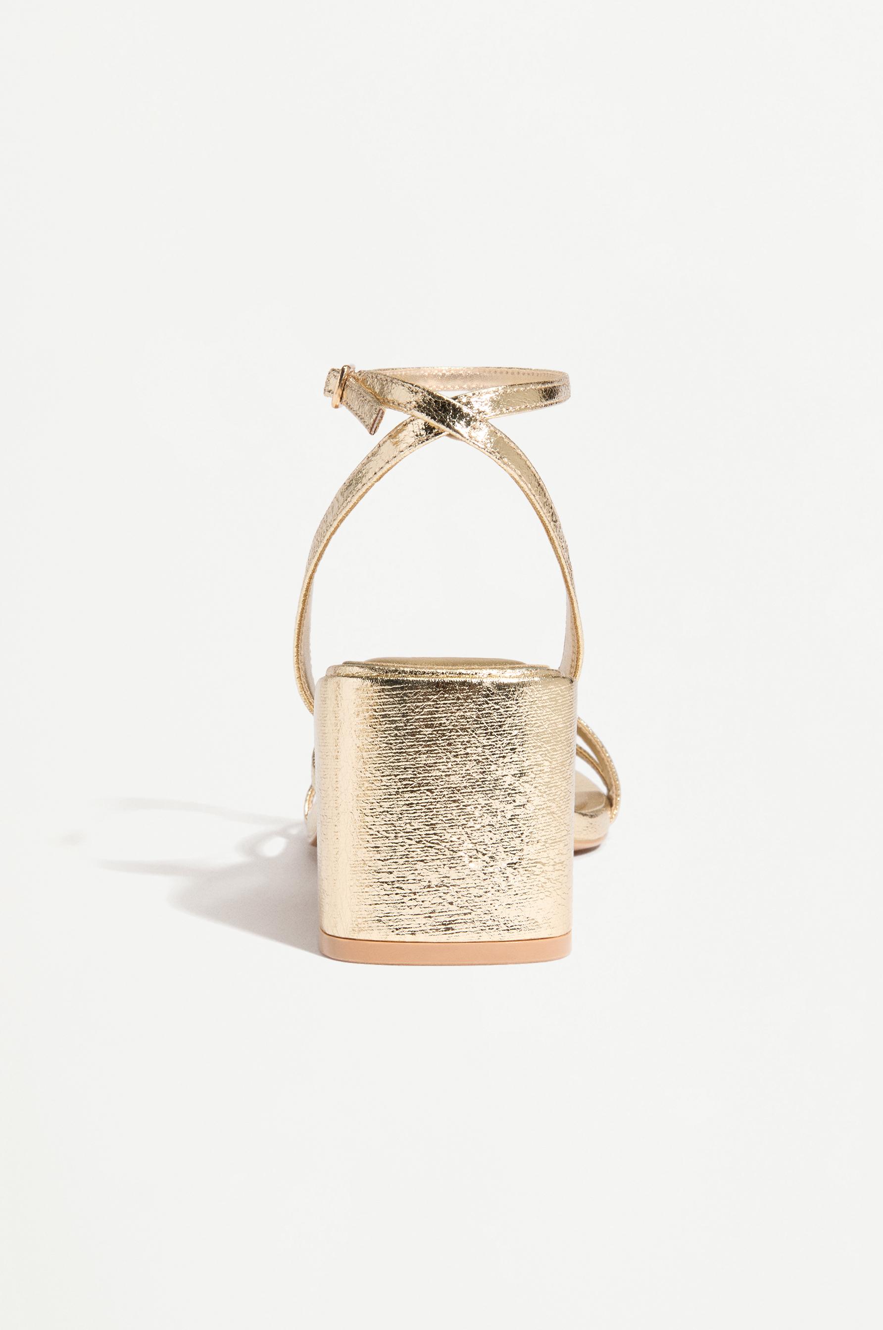 Heeled sandal — GOLD