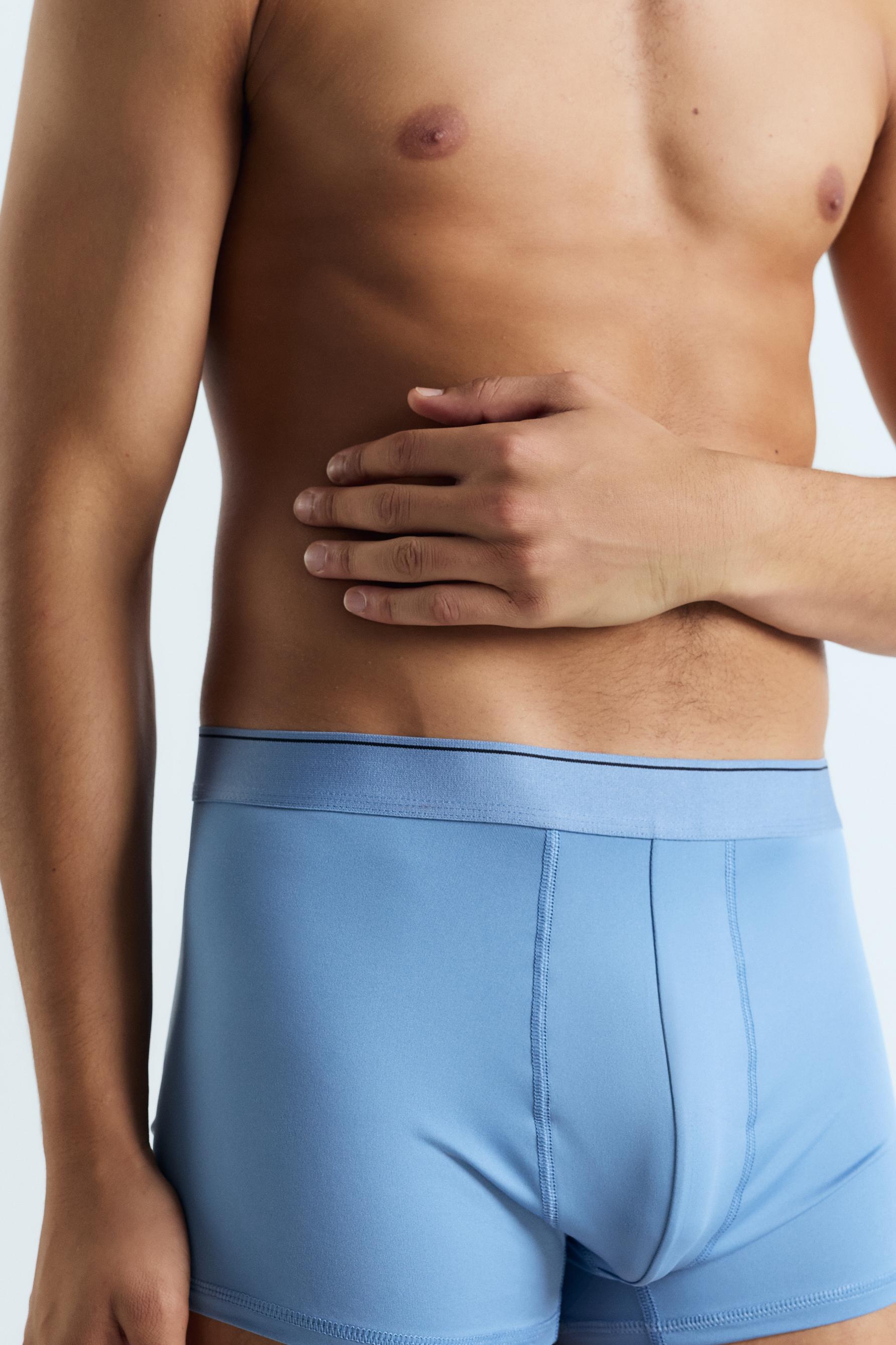 Microfibre boxers (Pack 3) — SKY BLUE