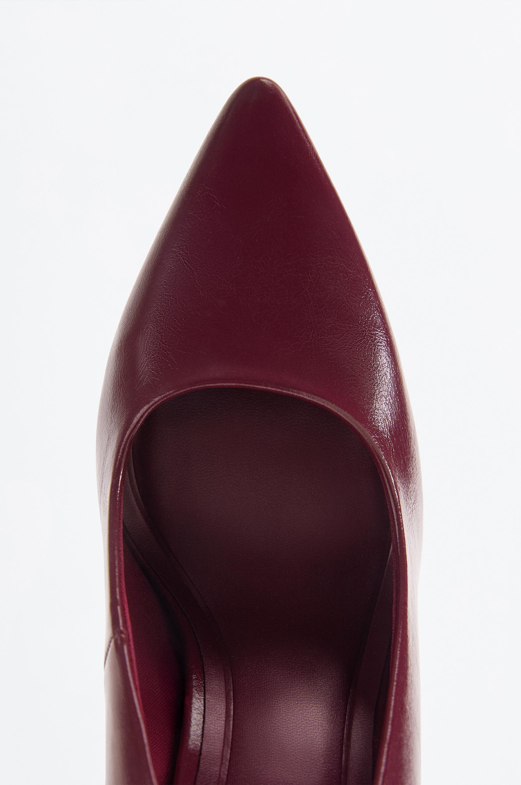 Lefties Bordo Lefties Minimal topuklu ayakkabı