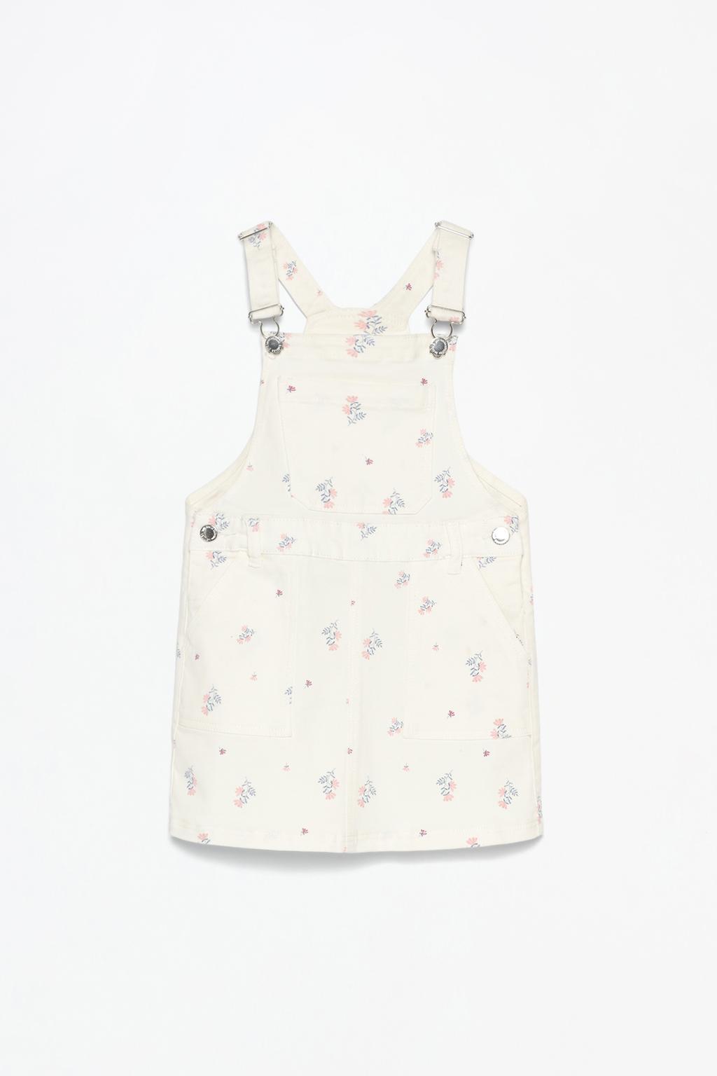 Printed pinafore dress