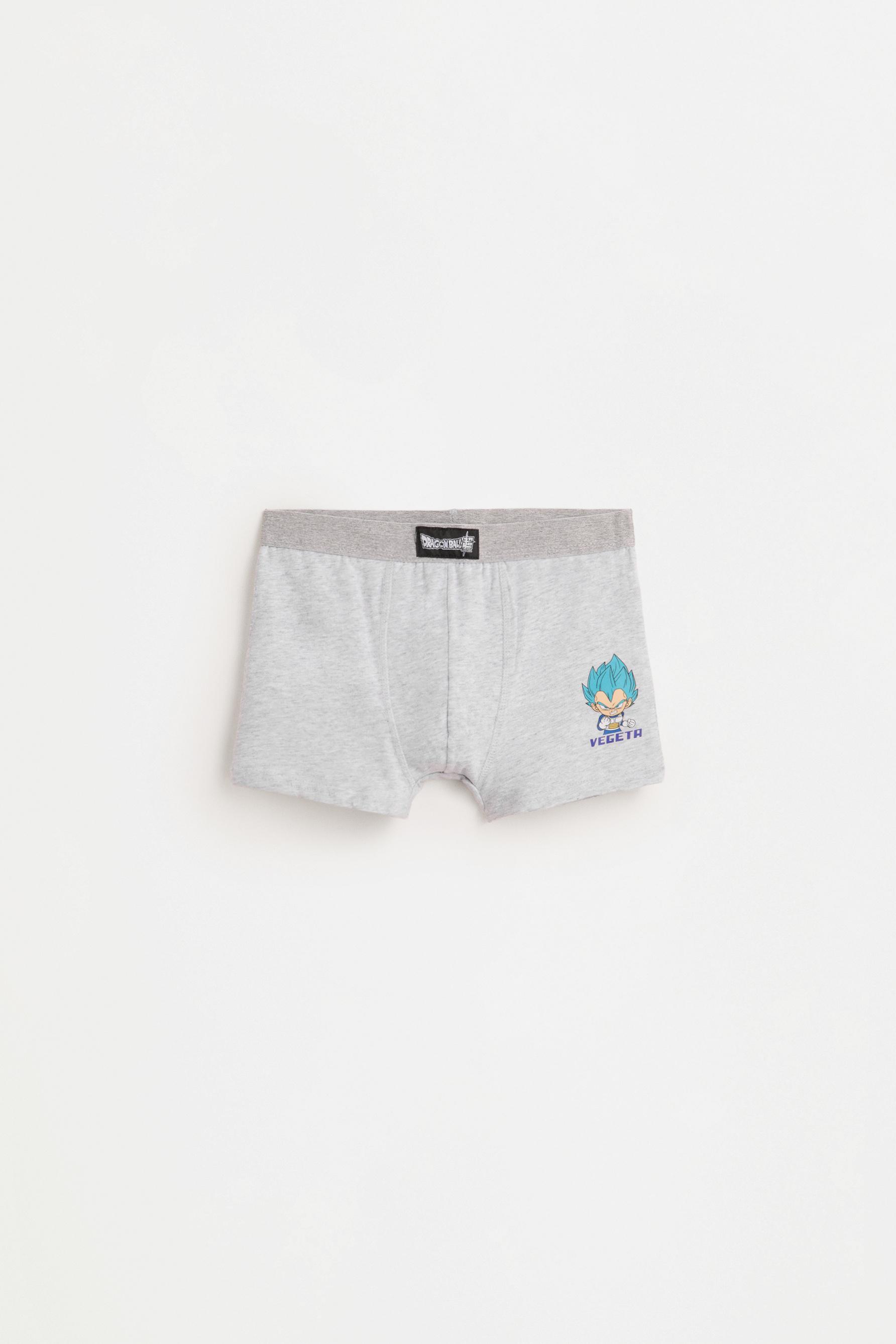 Pack of 3 Dragon Ball ©Bird Studio boxers — WHITE/GREY