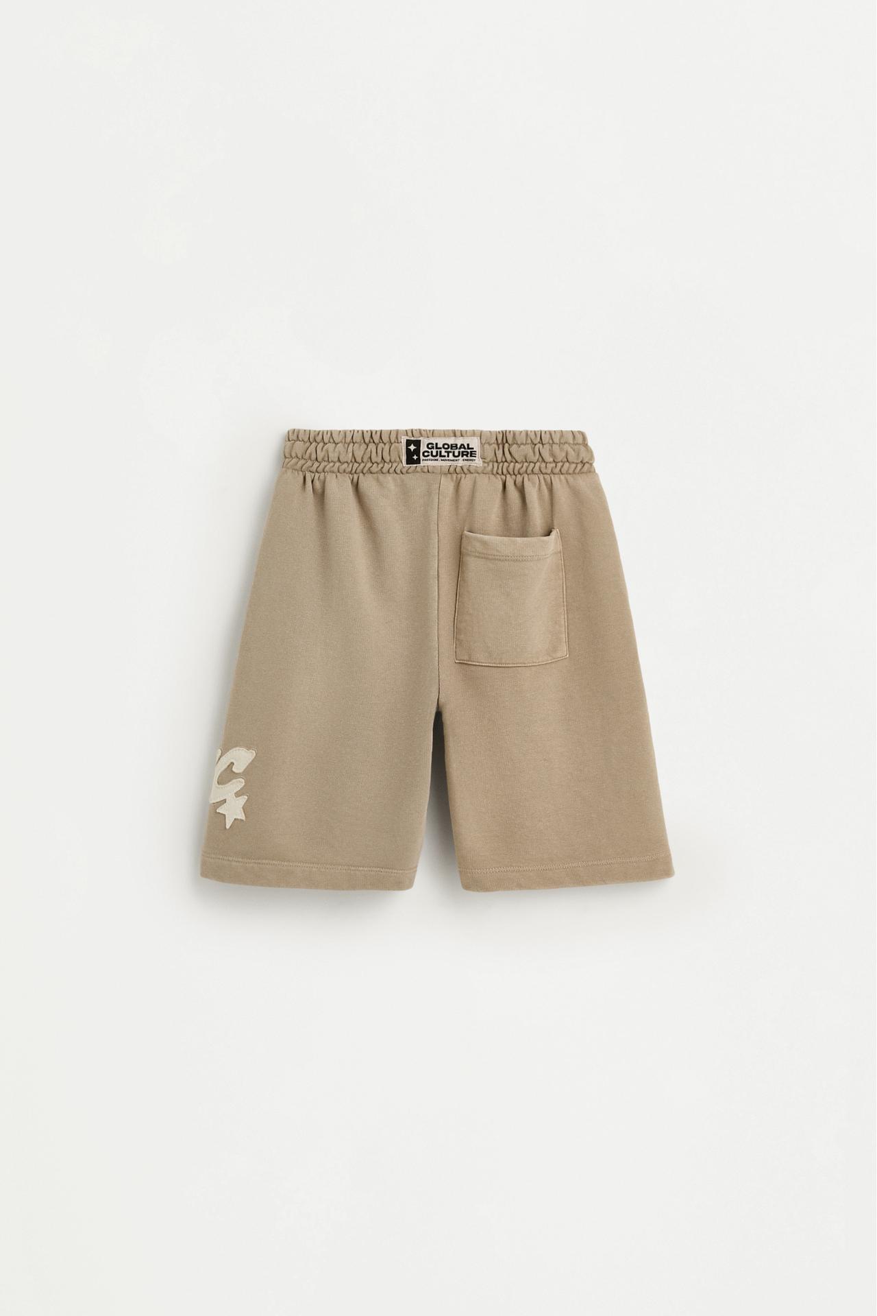 Plush Bermuda shorts with patch — OCHRE