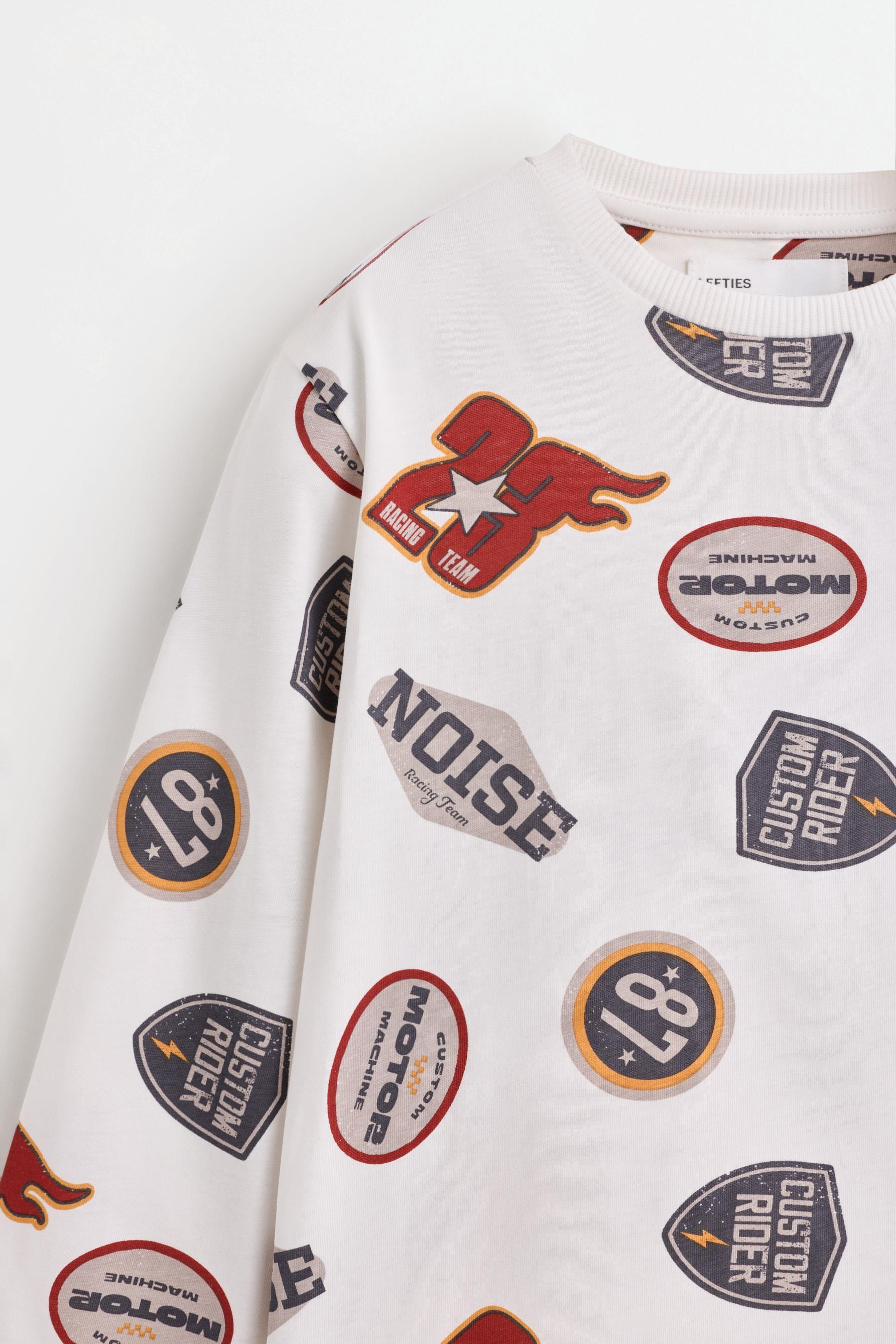 Long printed pyjamas — OFF WHITE