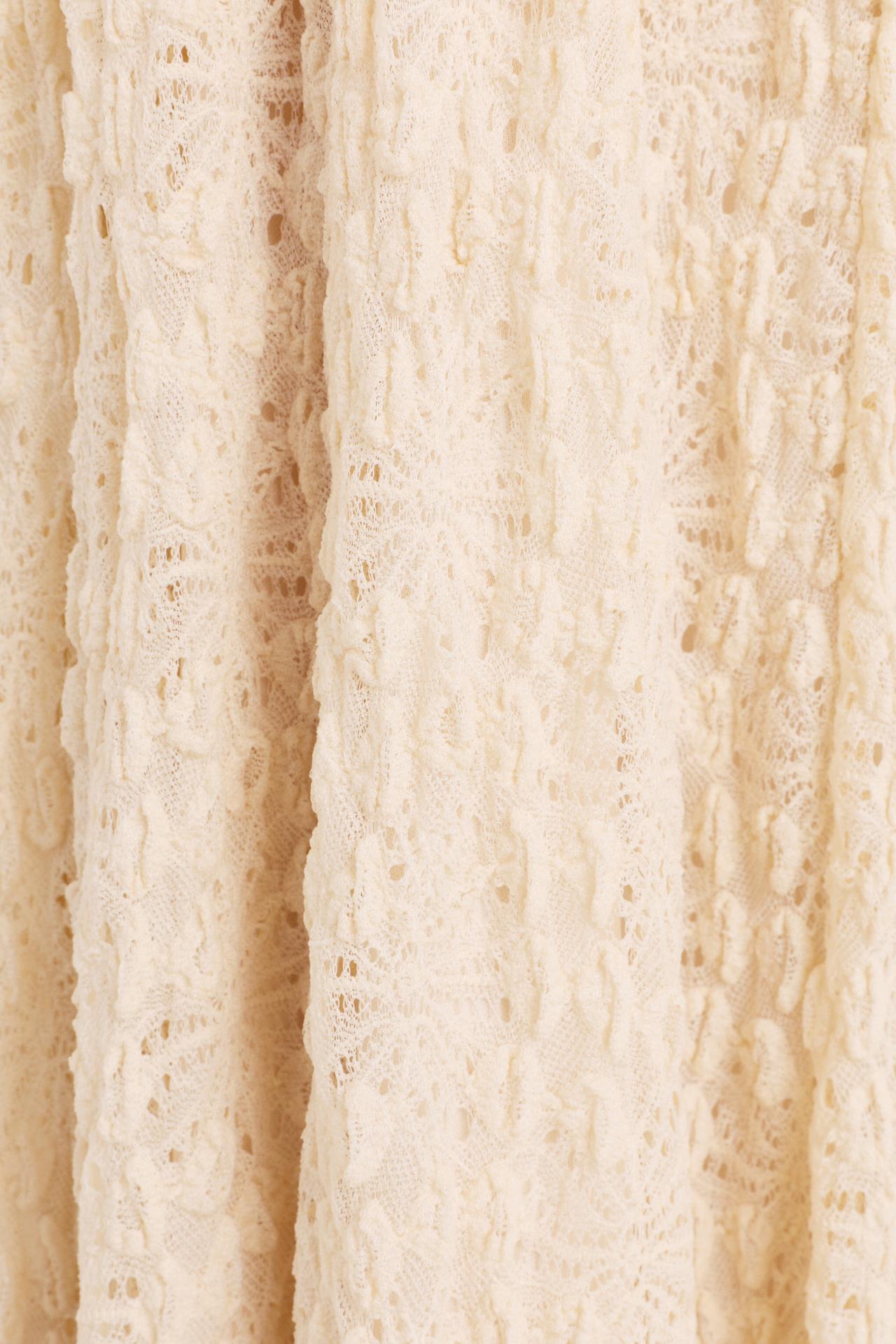 Lace midi skirt — ECRU
