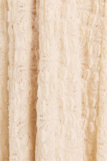 Lace midi skirt — ECRU 8