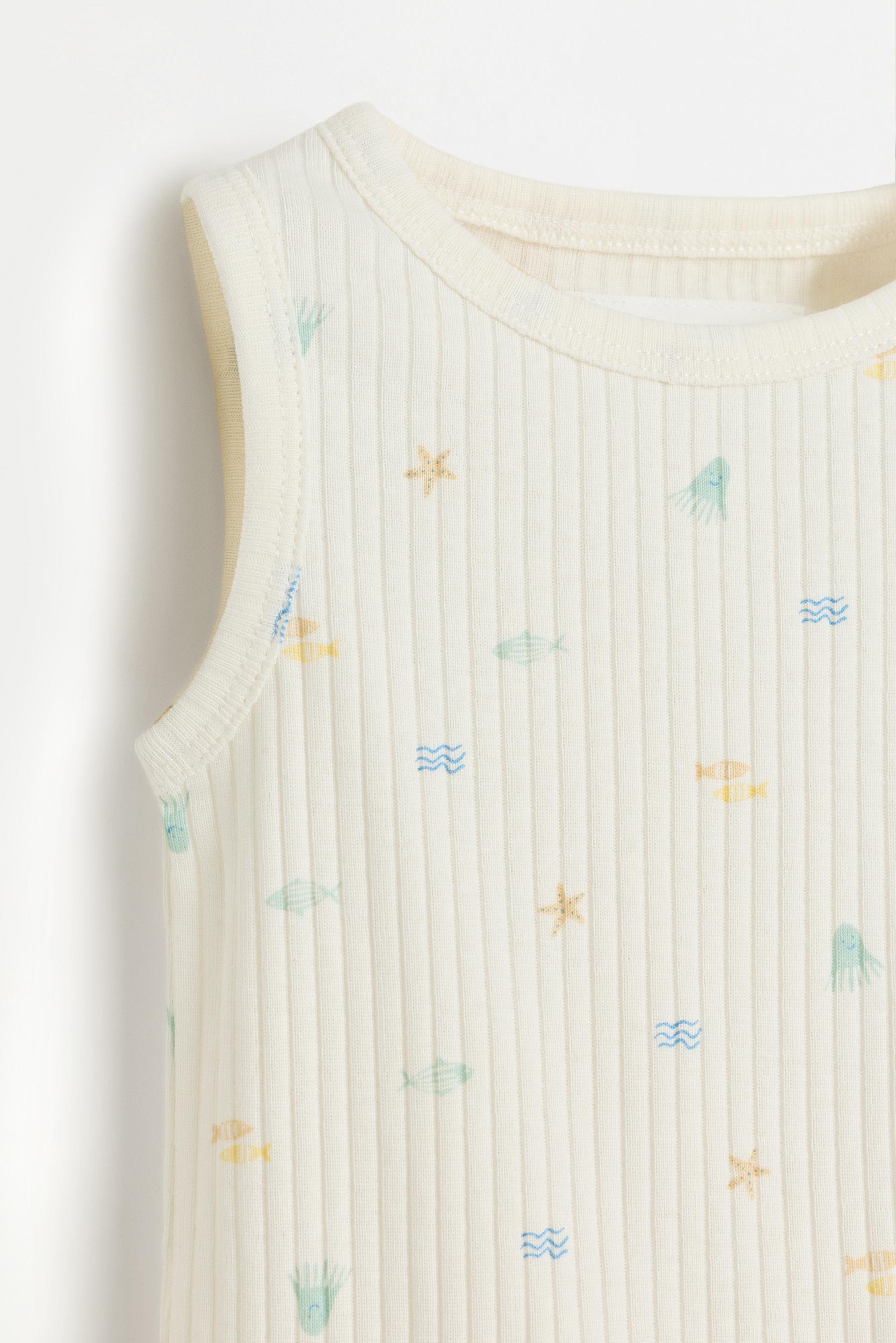 Pack of 2 combined sleeveless bodysuits — MINT GREEN