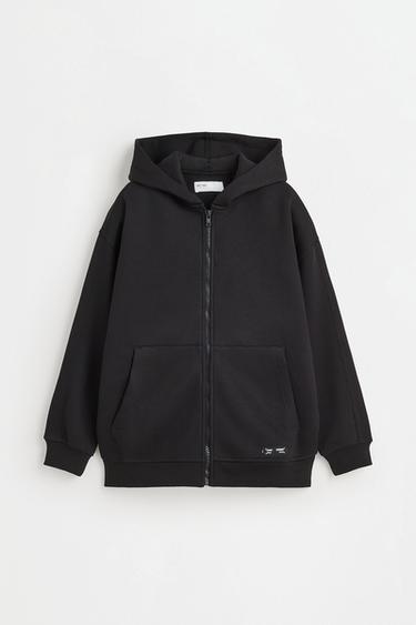 Zip-up hoodie — BLACK 2