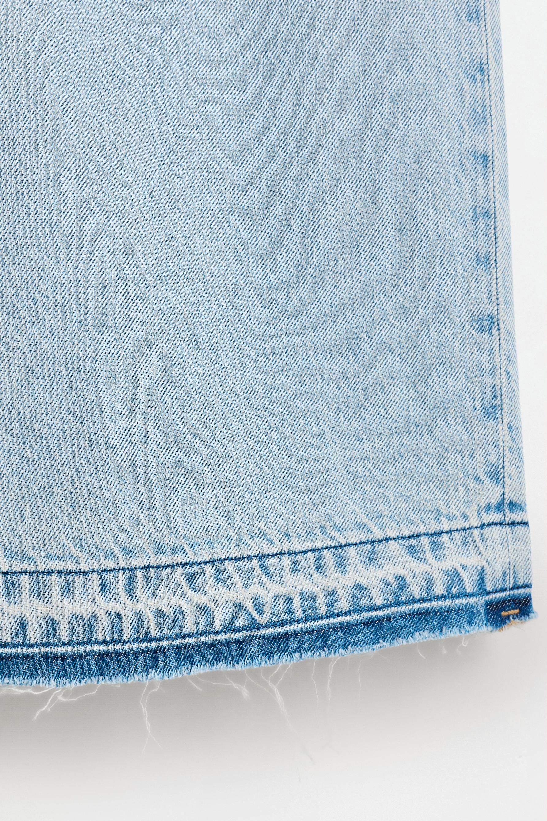 Wide-leg low-waist jeans — PALE BLUE