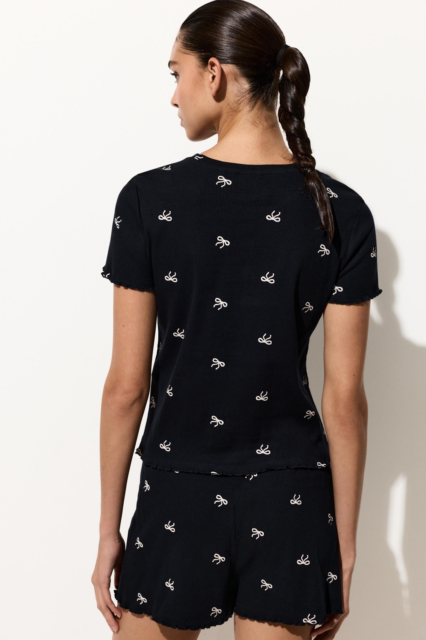 Short printed pyjamas — NAVY