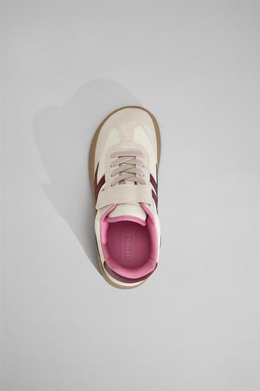 Barefoot mixed-material sneakers — ECRU 3