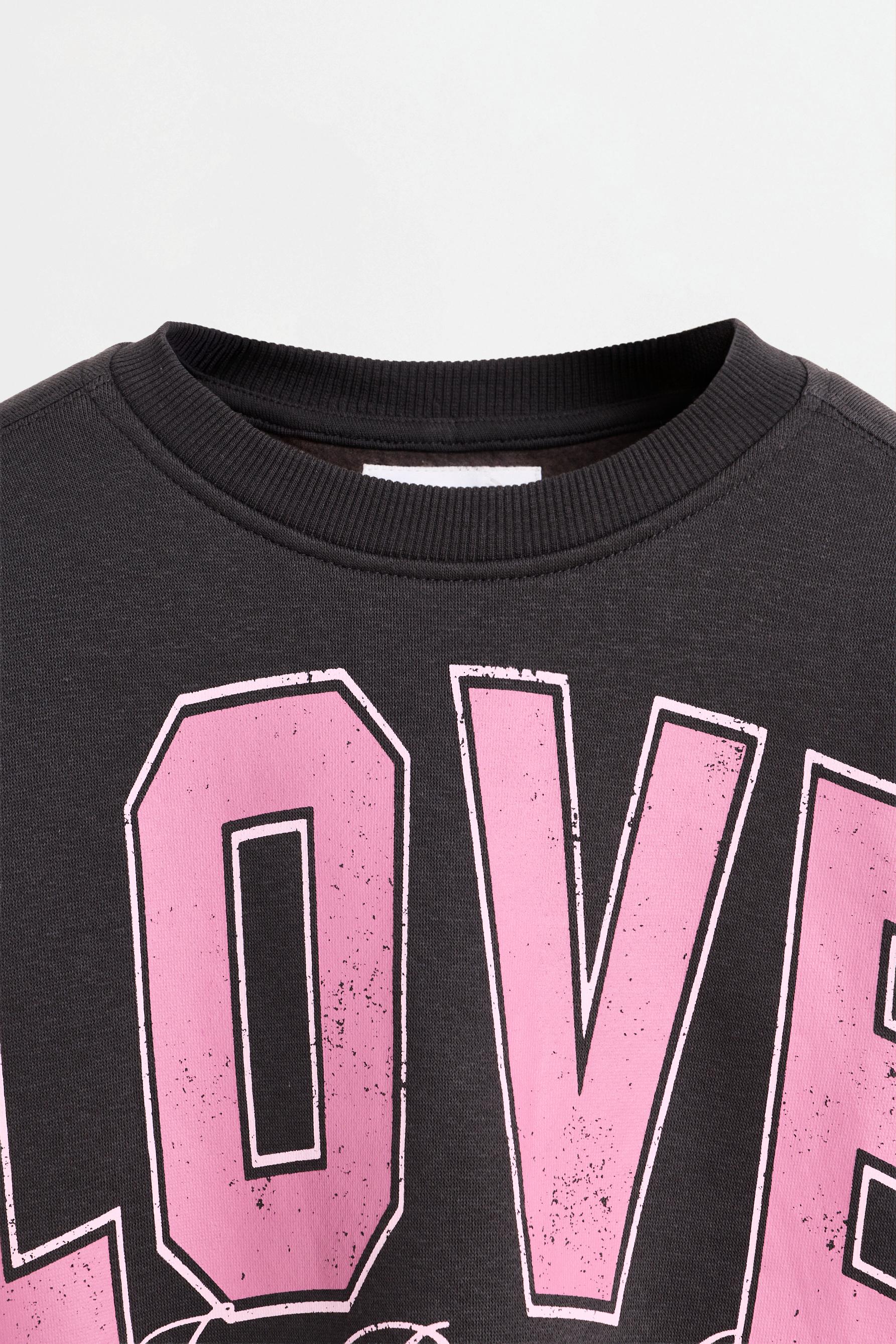 Printed sweatshirt — ANTHRACITE GREY