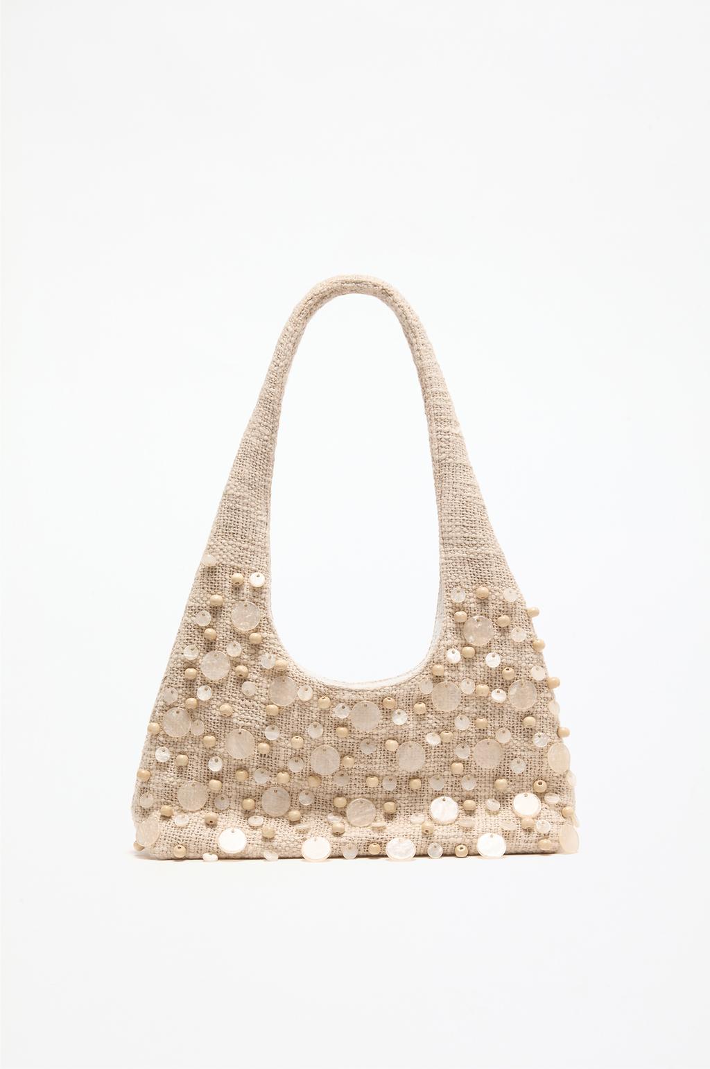 Beaded shoulder bag