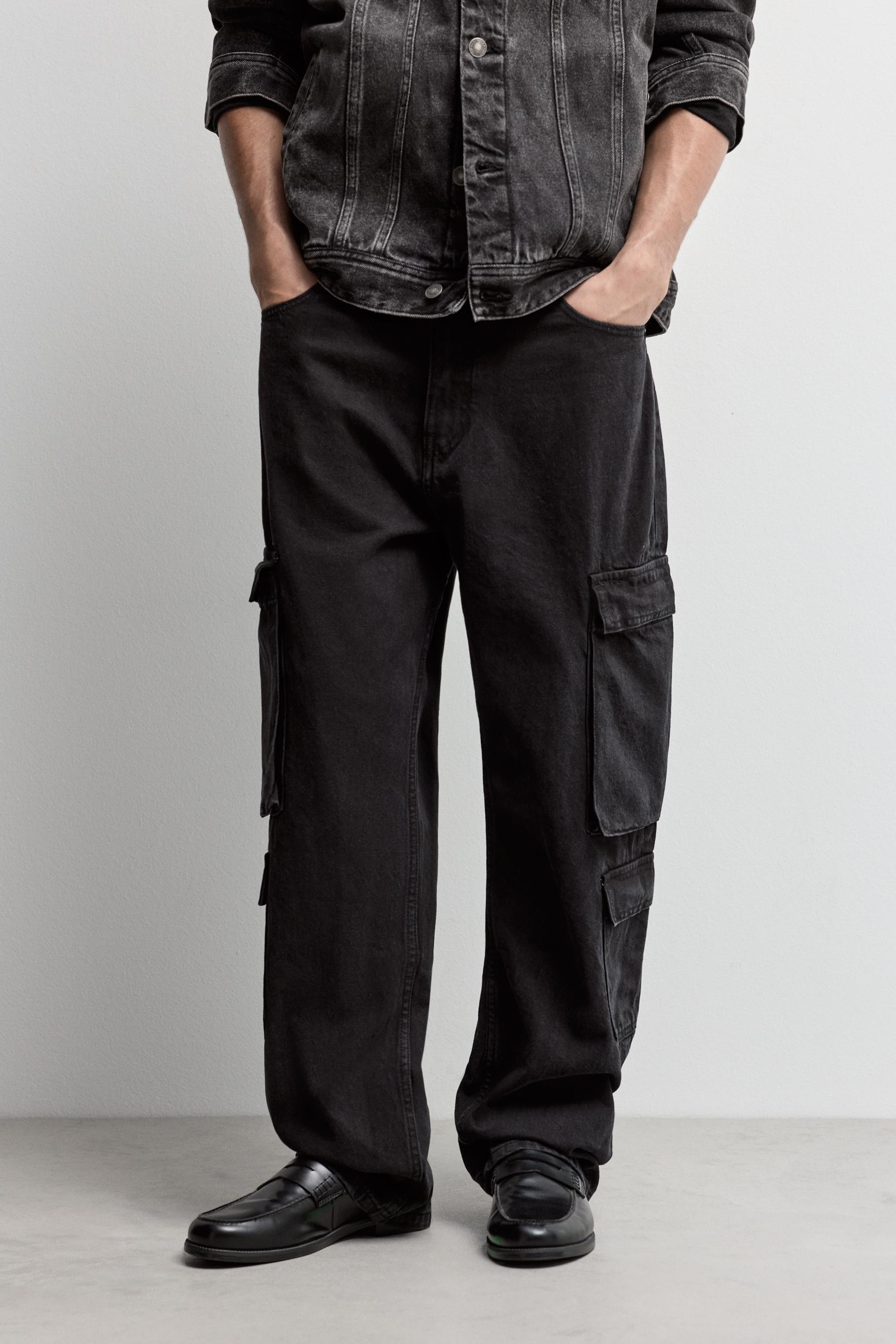 Multipocket baggy jeans — FADED BLACK