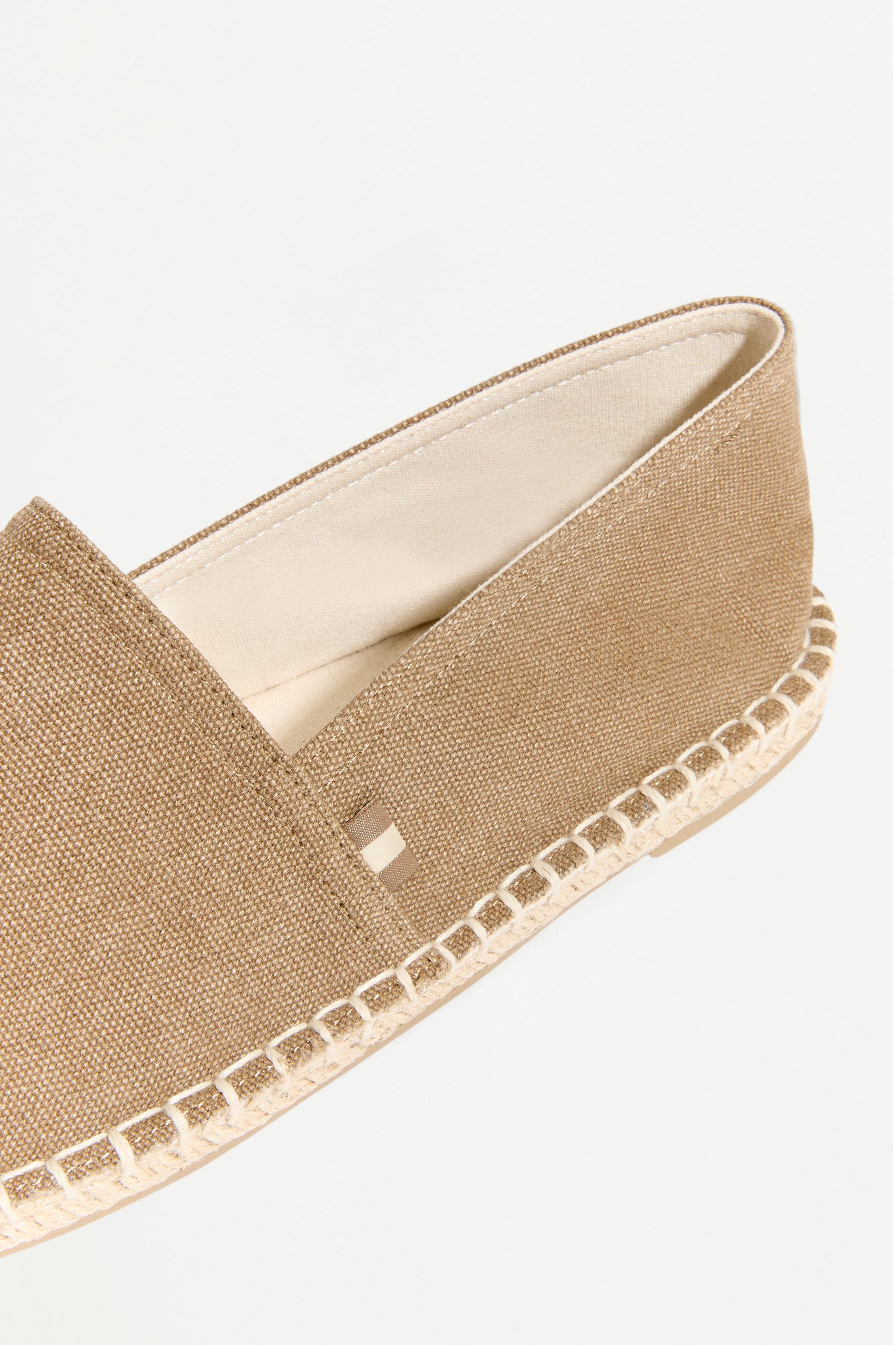 Jute-effect espadrilles — BEIGE