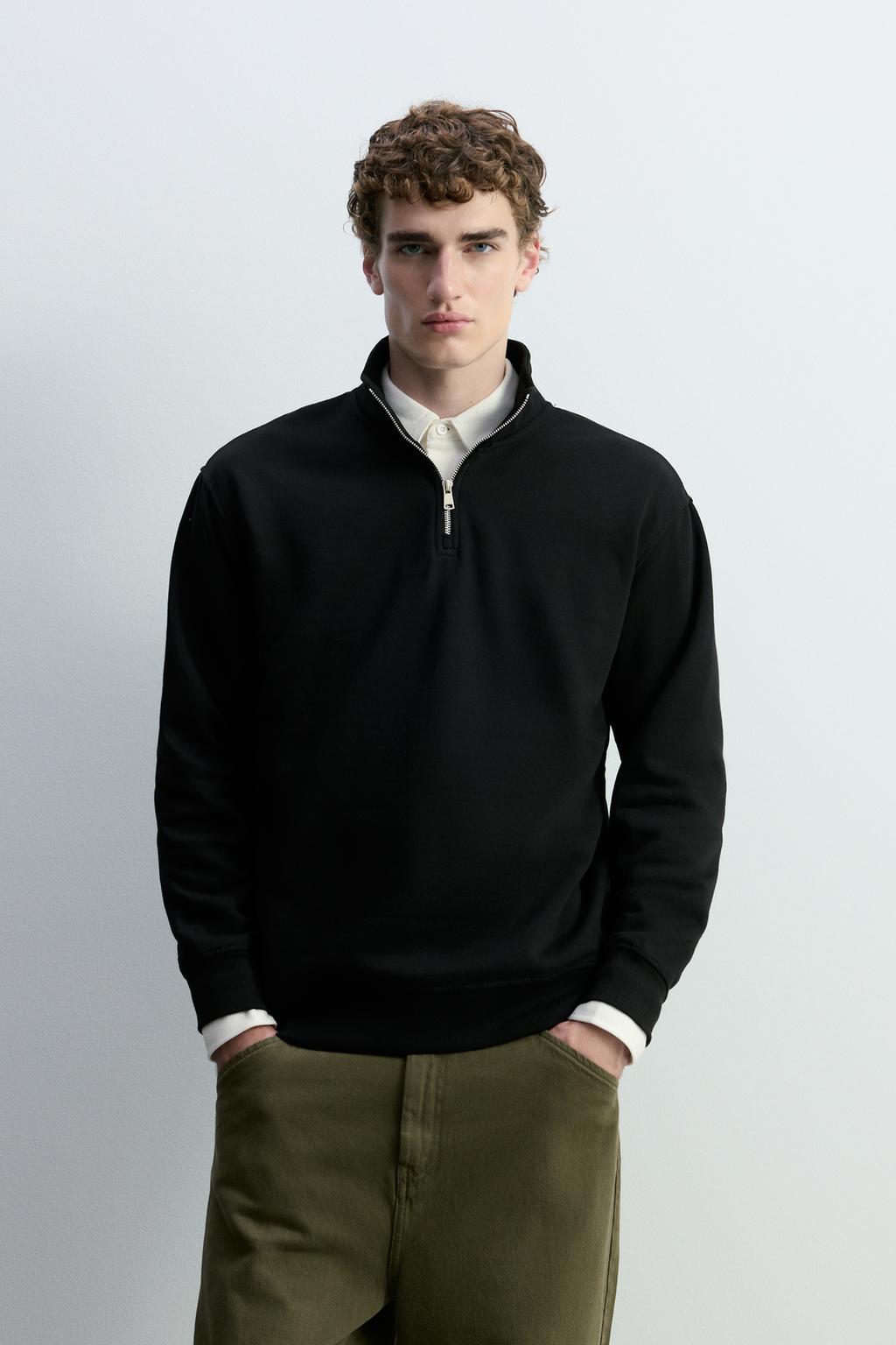 Sudadera cuello cremallera