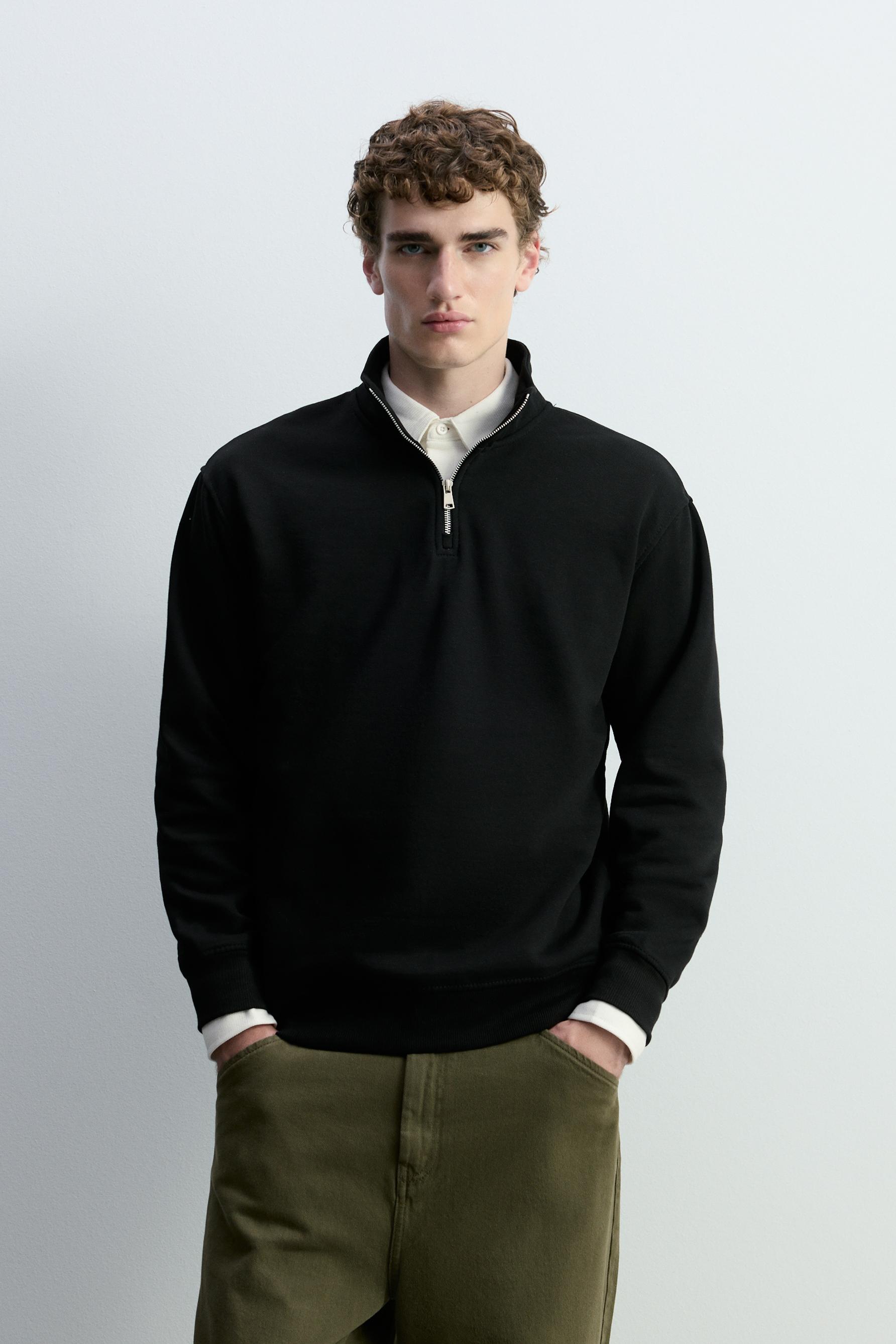 Sudadera cuello cremallera