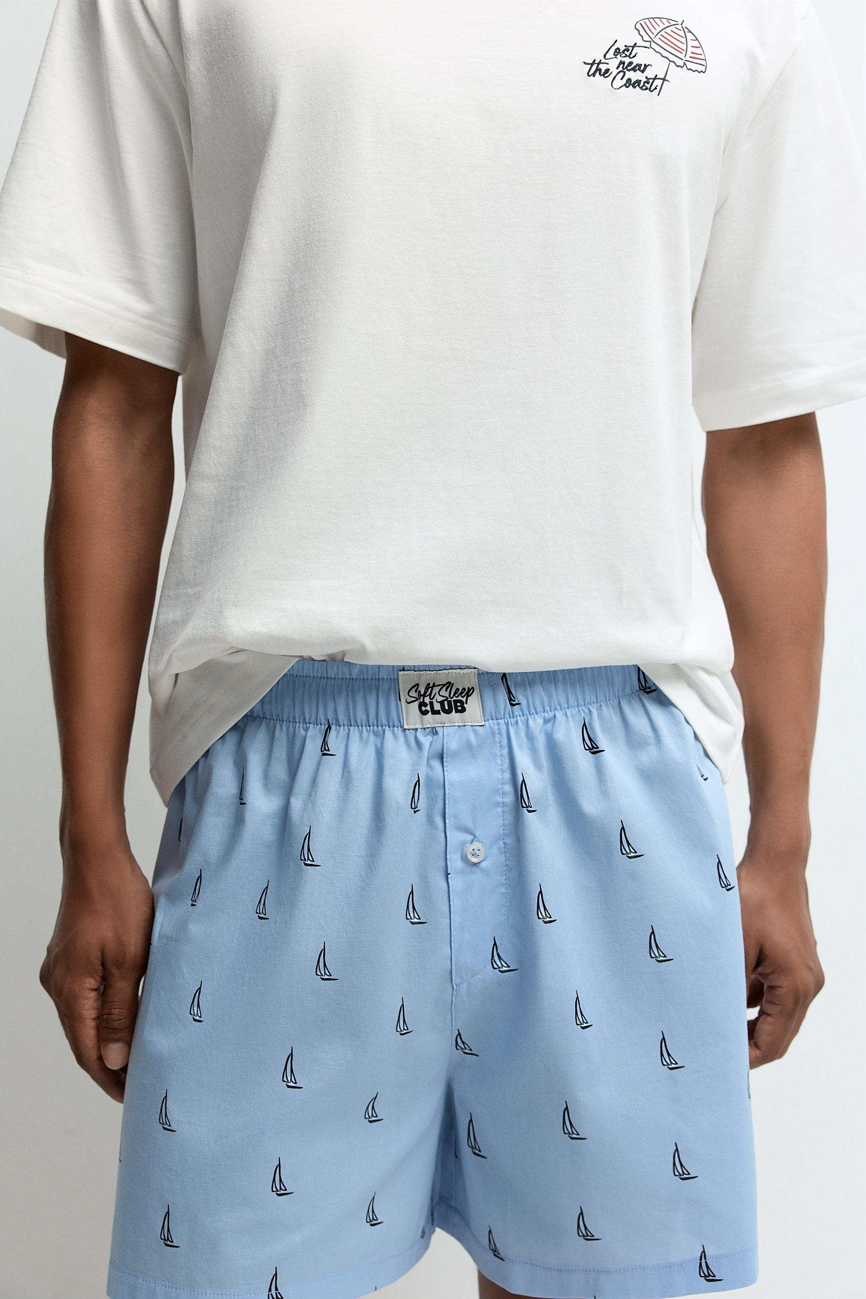 Short printed pyjamas — OFF WHITE