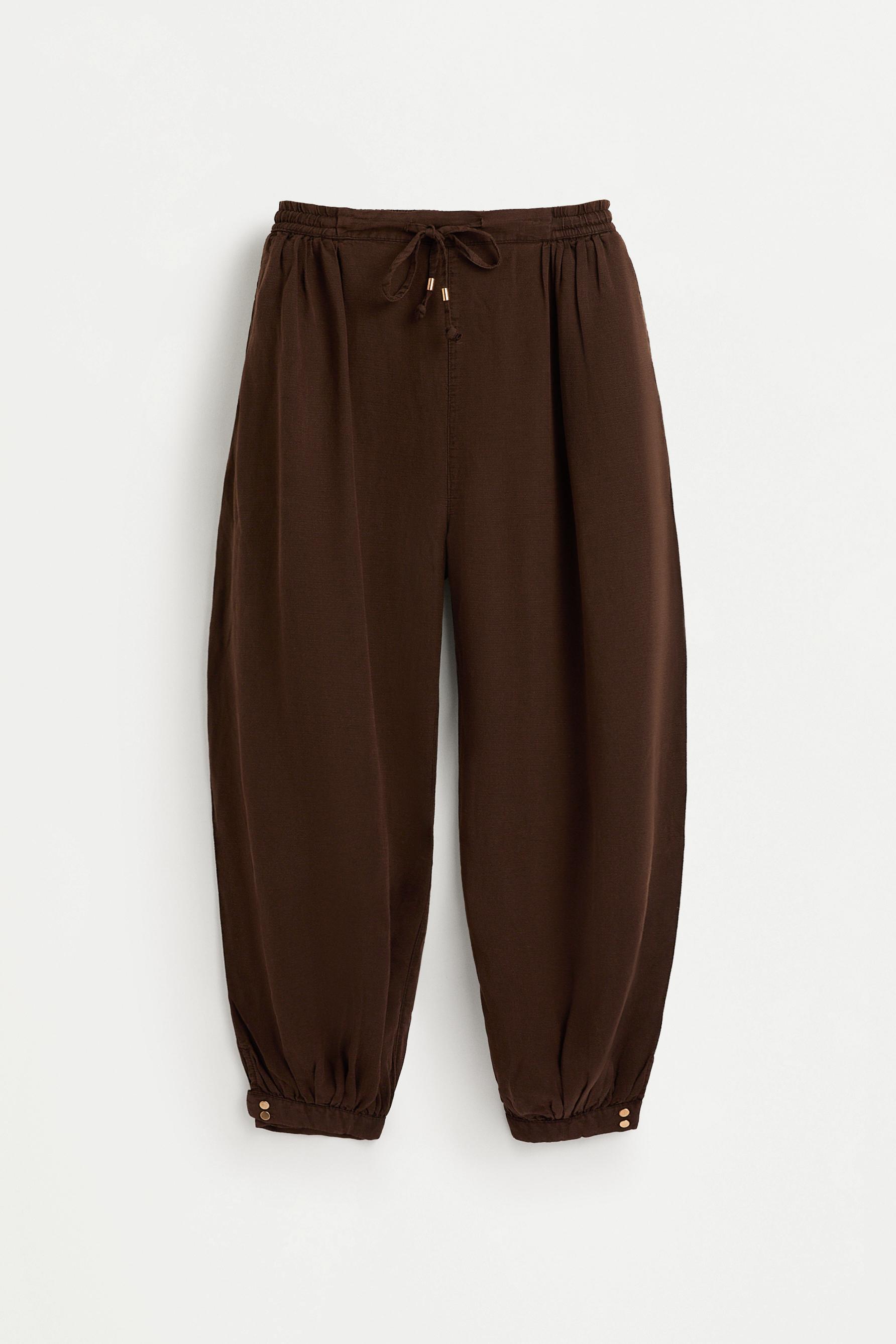 Lightweight sarouel jeans — BROWN MARL
