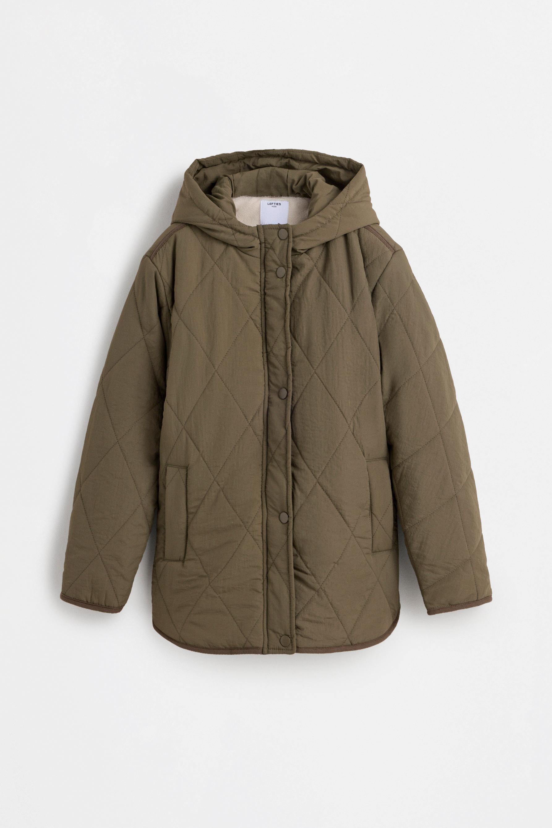 Lightweight quilted coat — DARK KHAKI