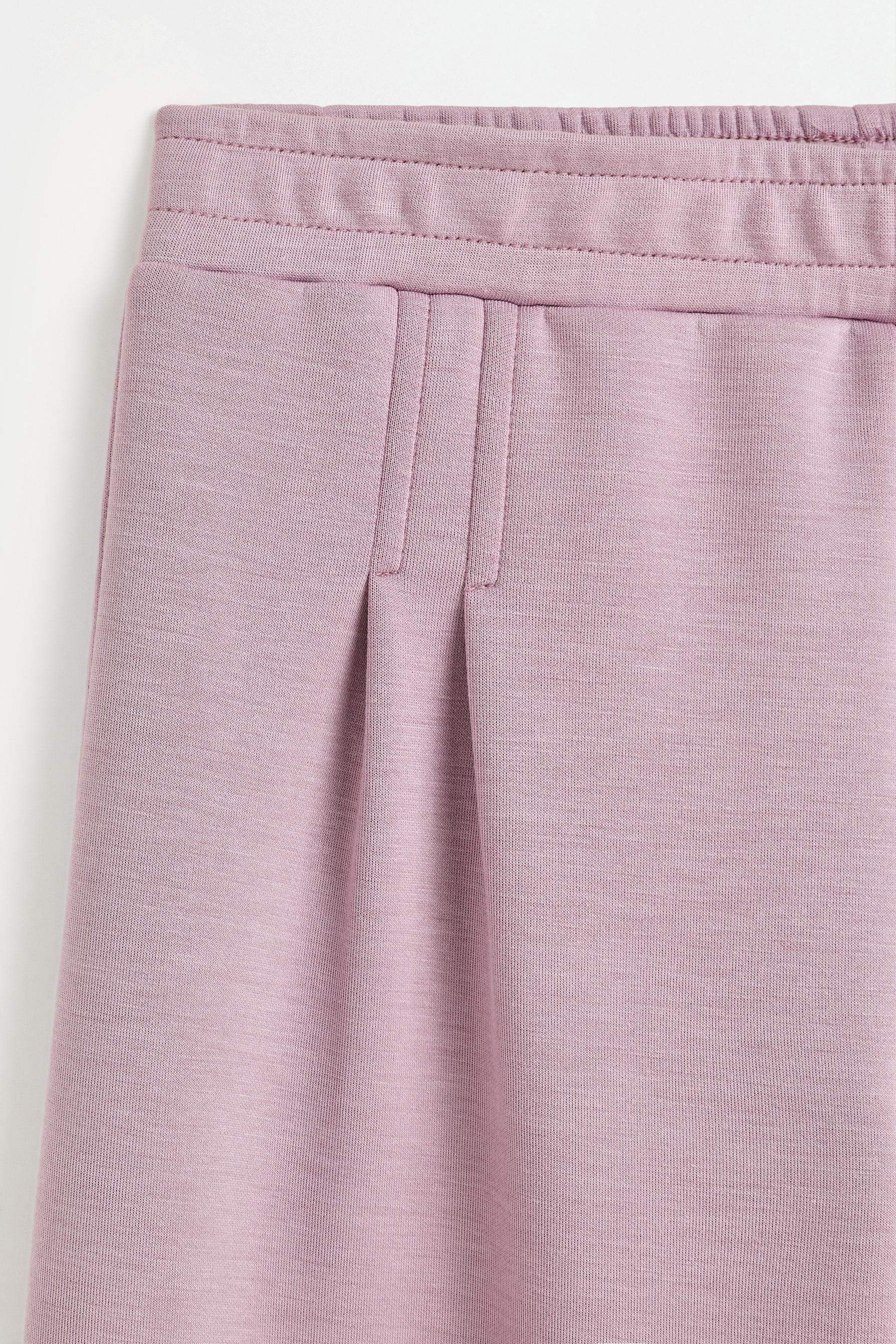 Pleated culottes — PURPLE