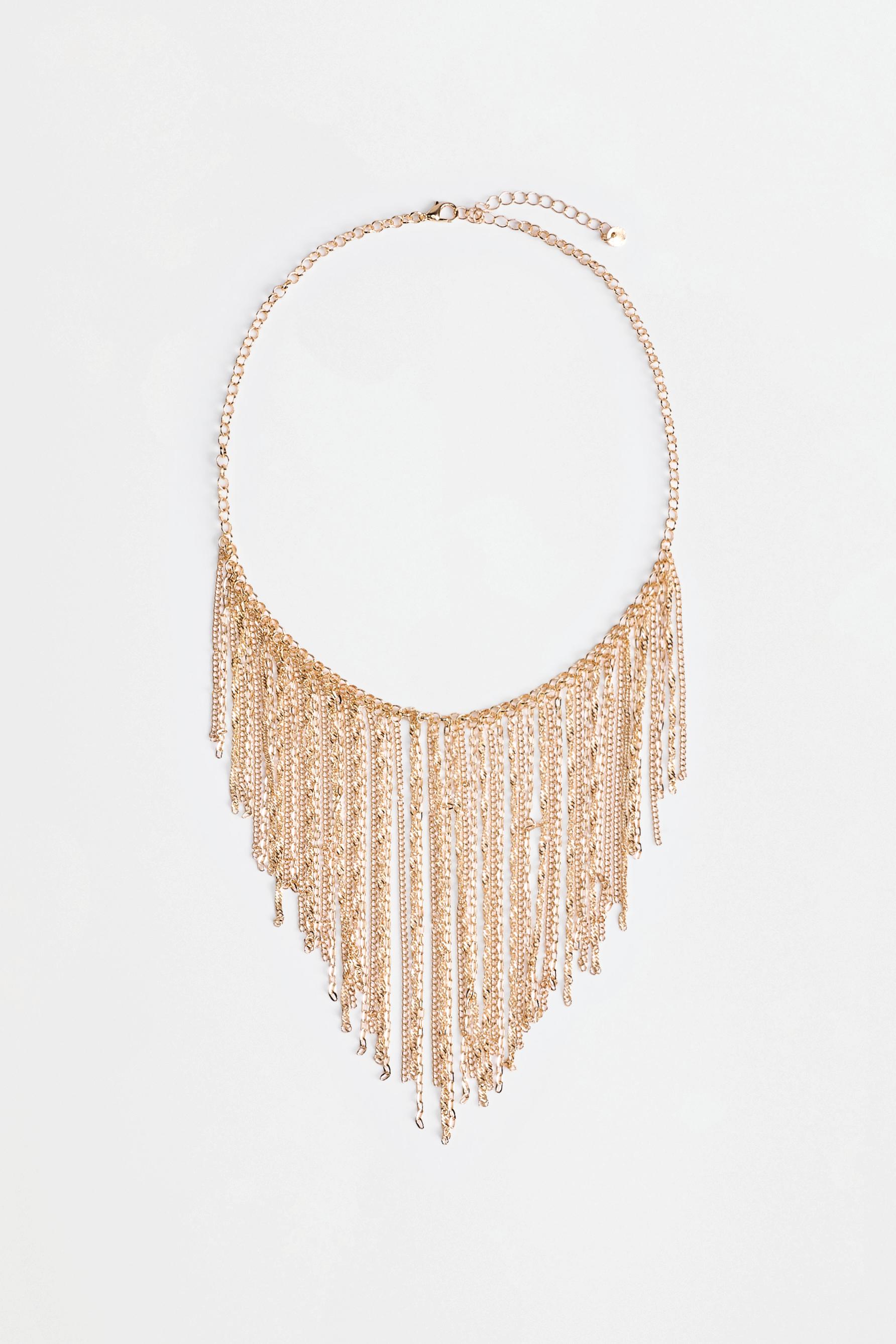 Fringe necklace — GOLD