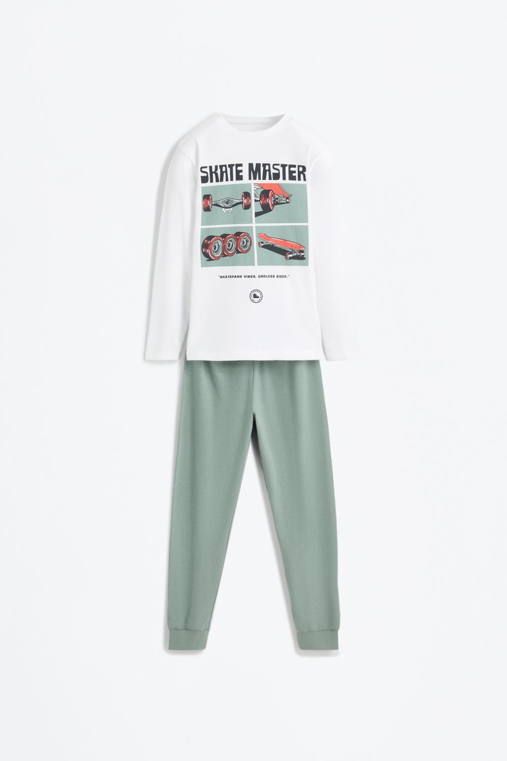 Pijama comprido estampado