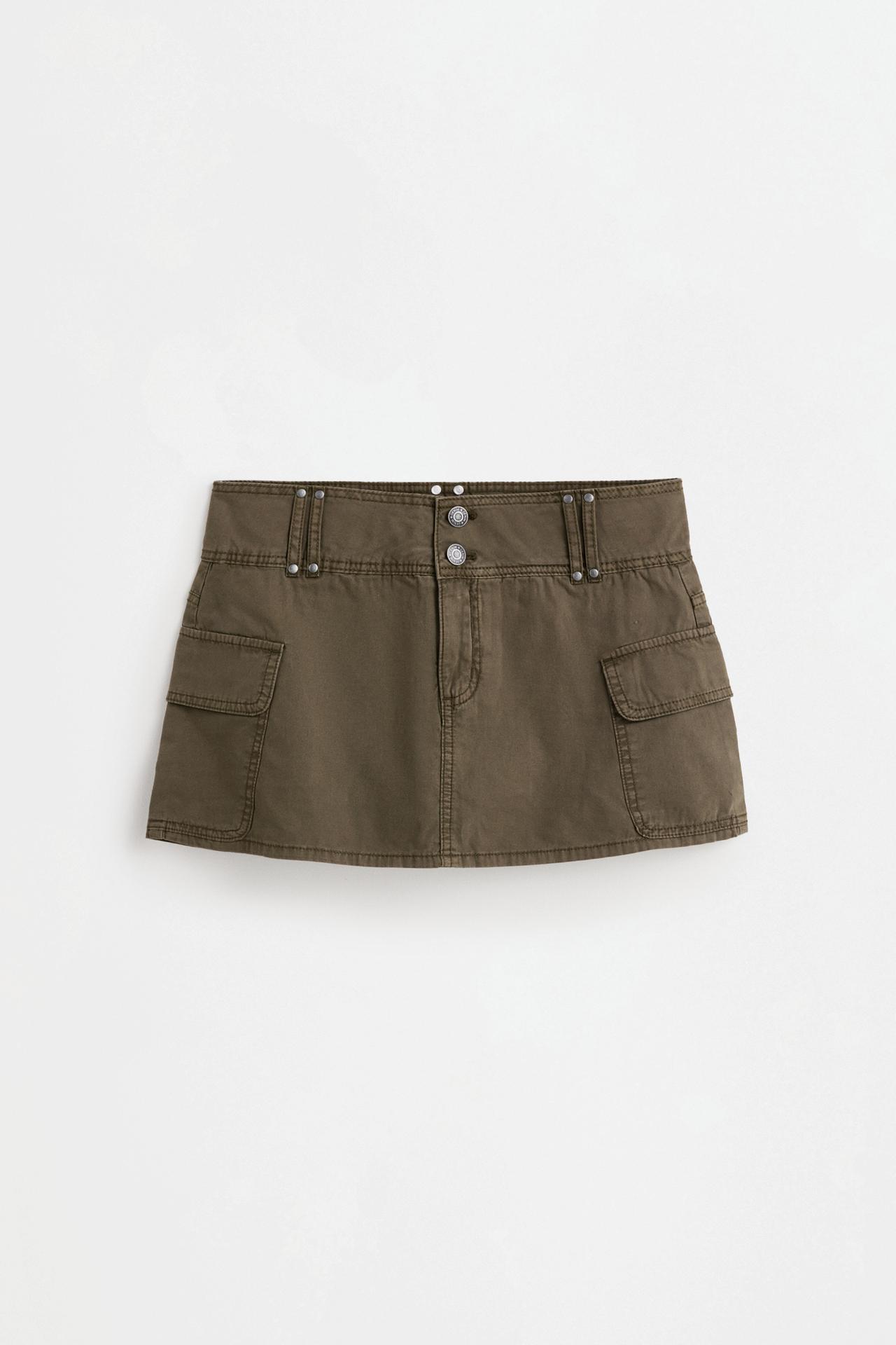 Cargo skirt — DARK KHAKI
