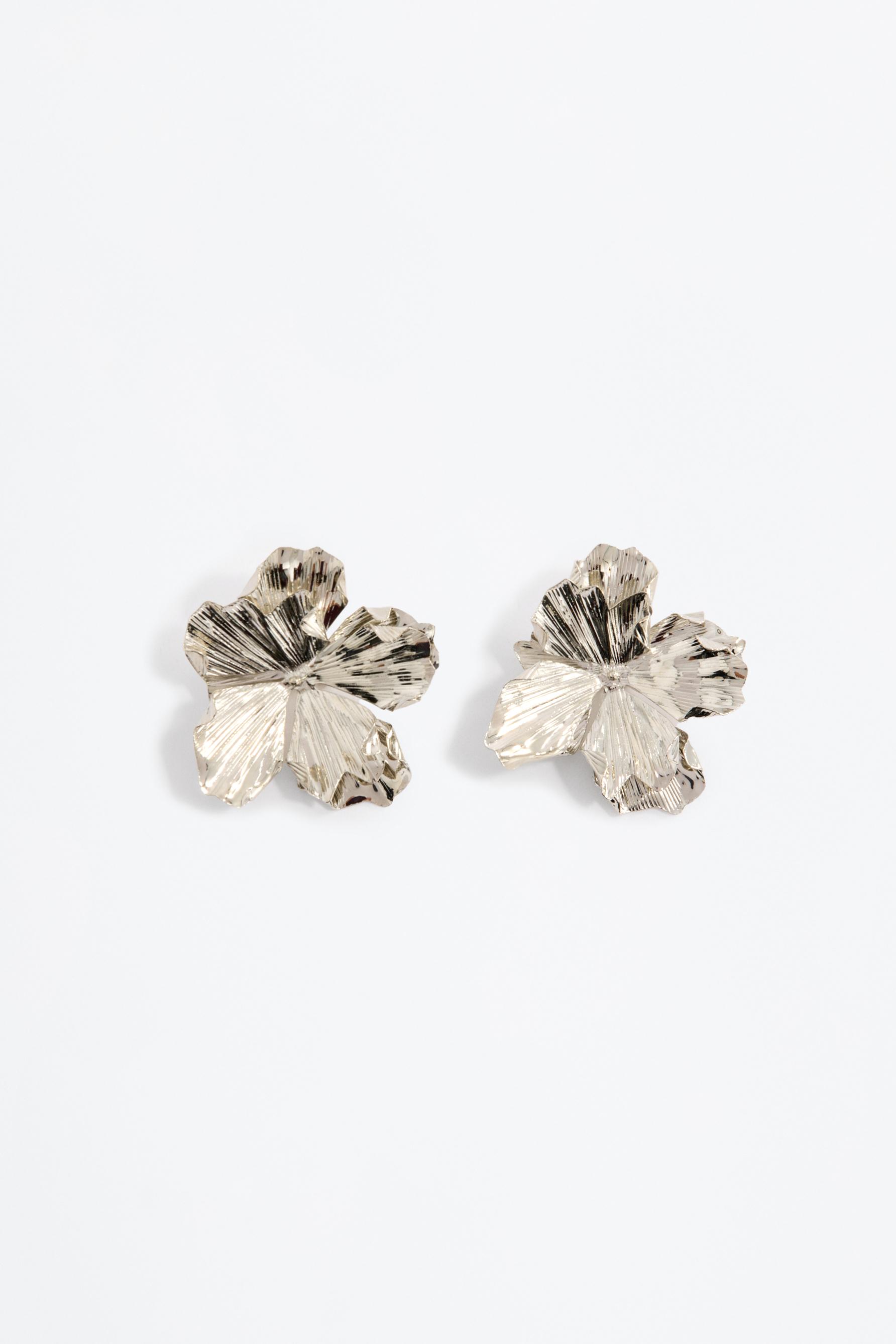 Flower earrings — SILVER